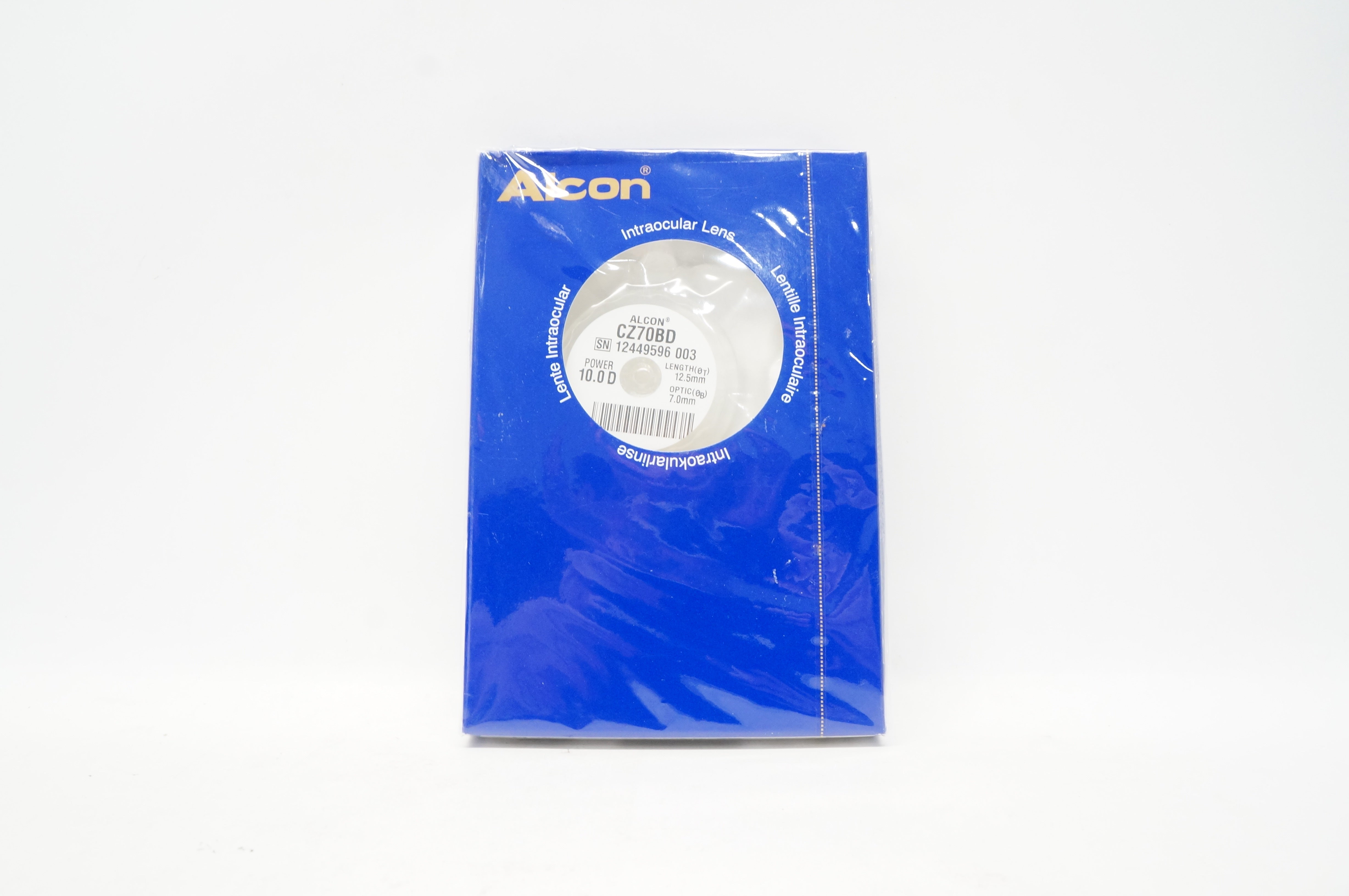 Alcon Laboratories CZ70BD Intraocular Lens 10.0 D x 7.0mm x 12.5mm (x)