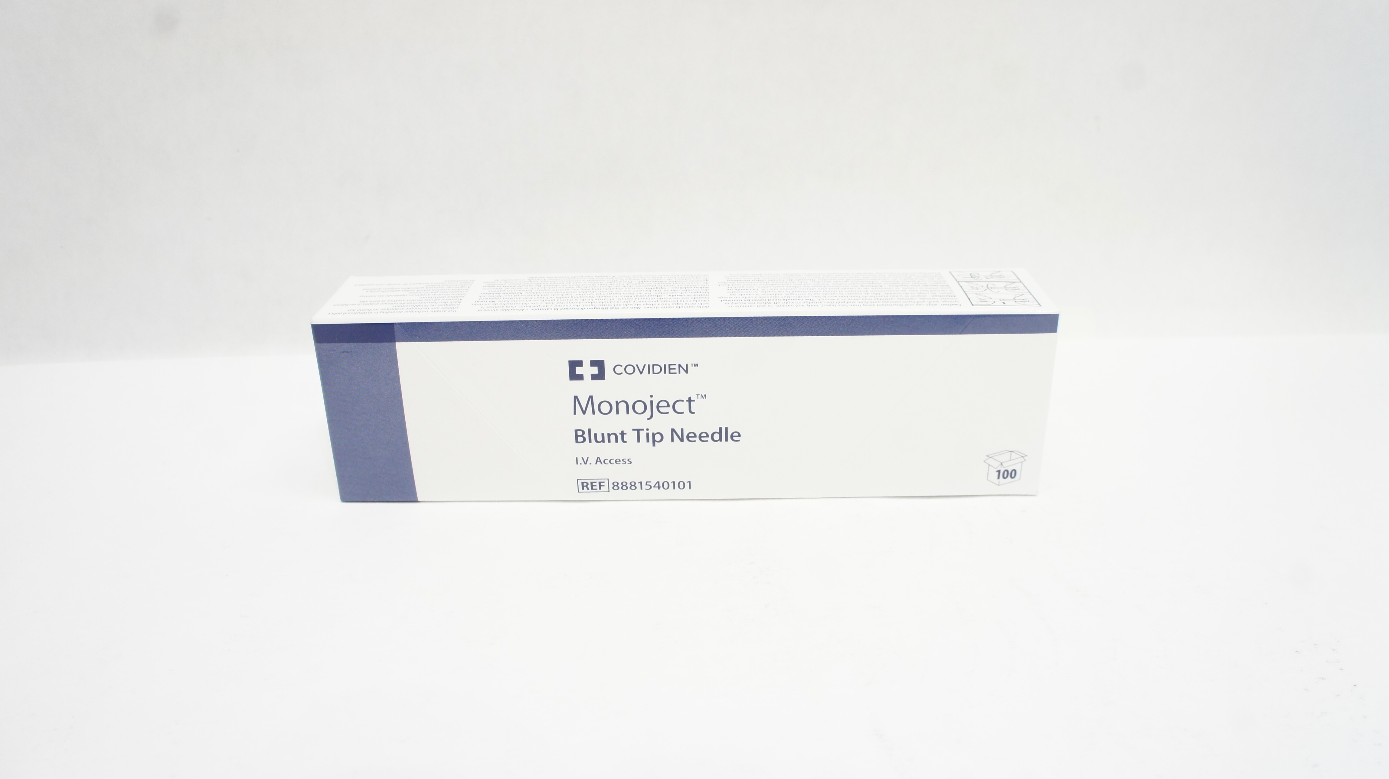 Covidien 8881540101 Monoject Blunt Tip Ndle I.V. Access - Box of 100