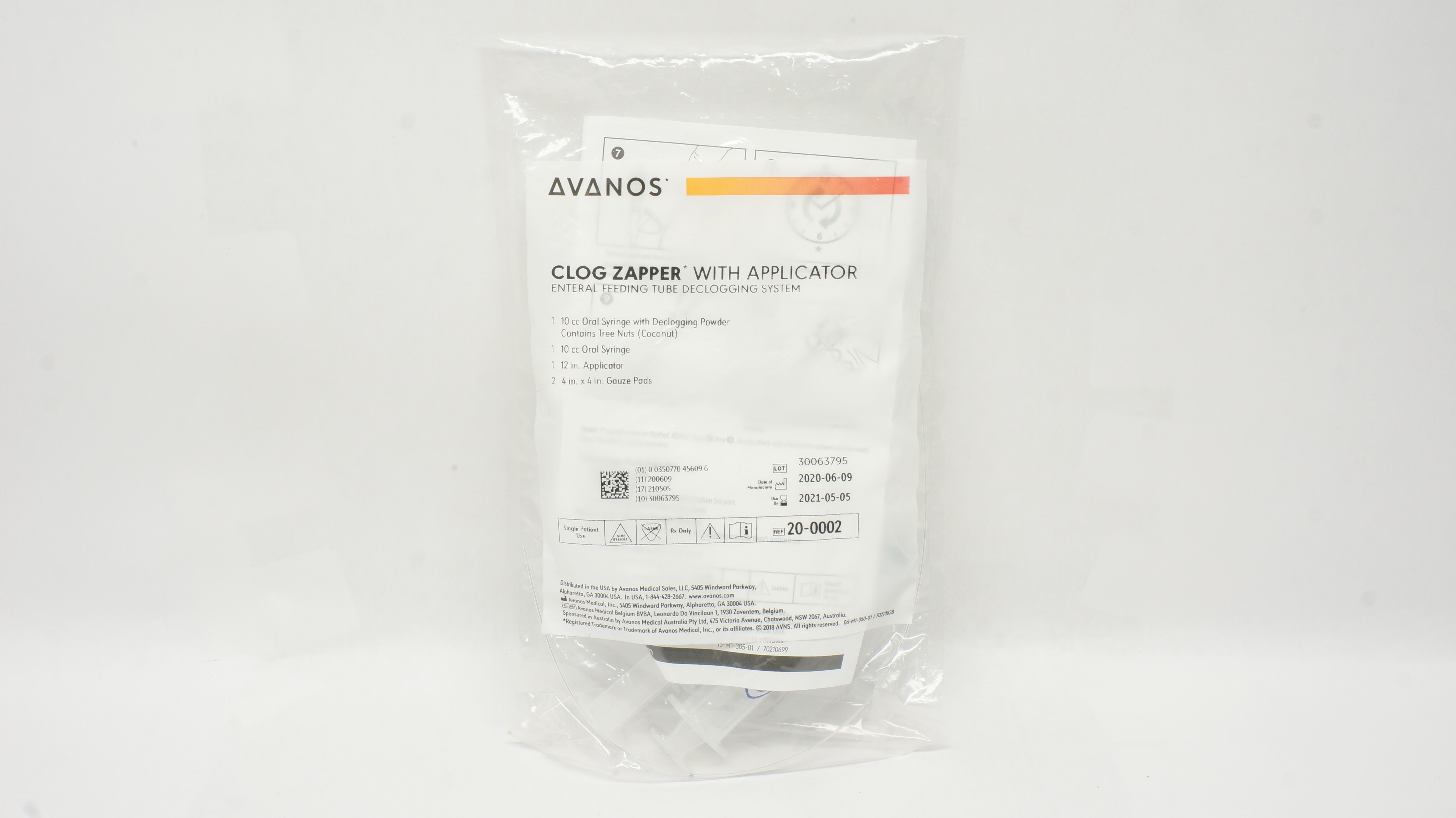 Avanos 20-0002 Clog Zapper Applicator Enteral Feeding Tube Declogging System (x)