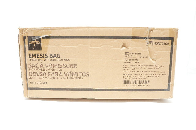 Medline NON70600 Emesis bag with Graduations - Box of 3