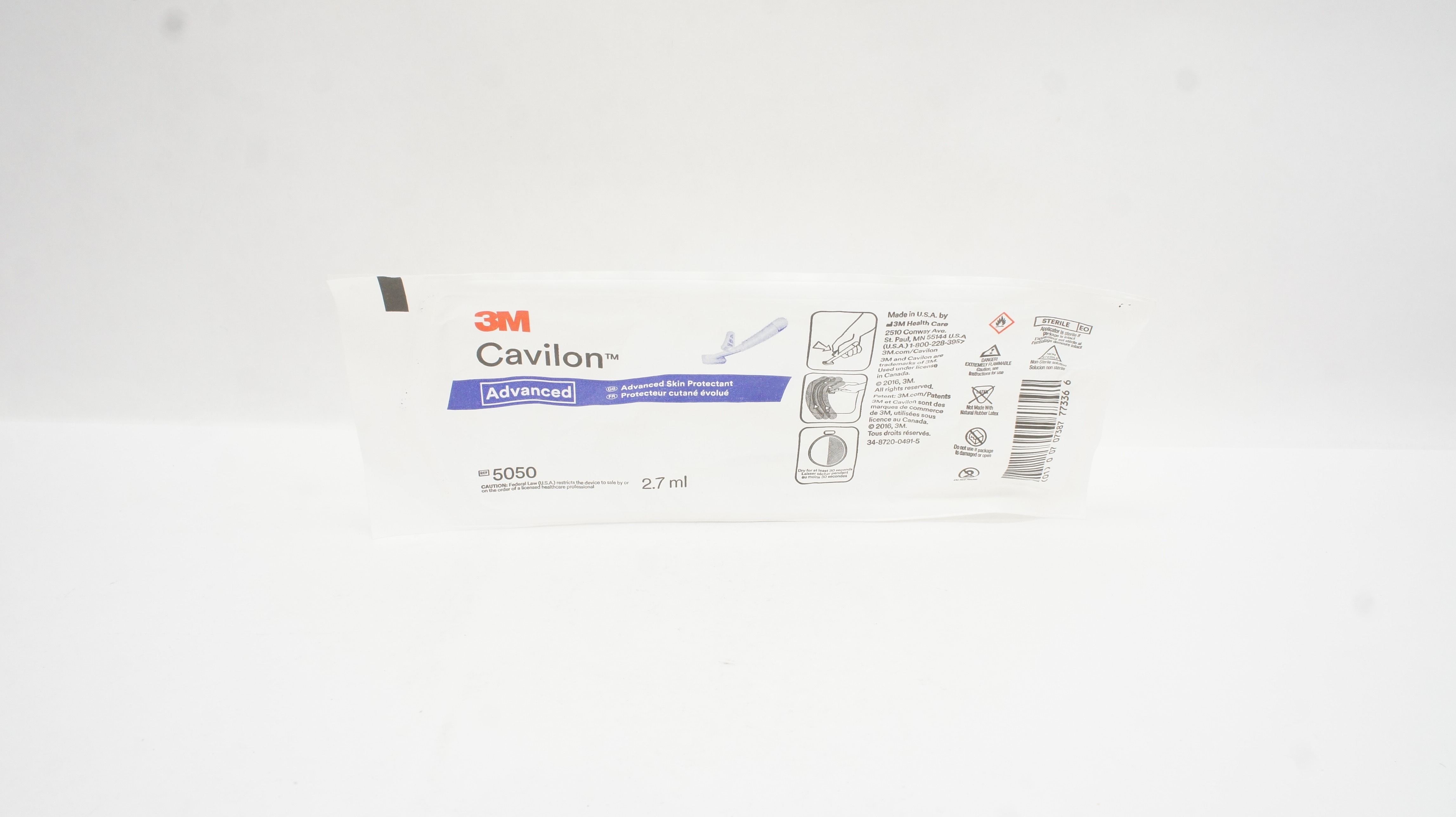 3M 5050 Cavilon Advanced Skin Protectant 2.7ml