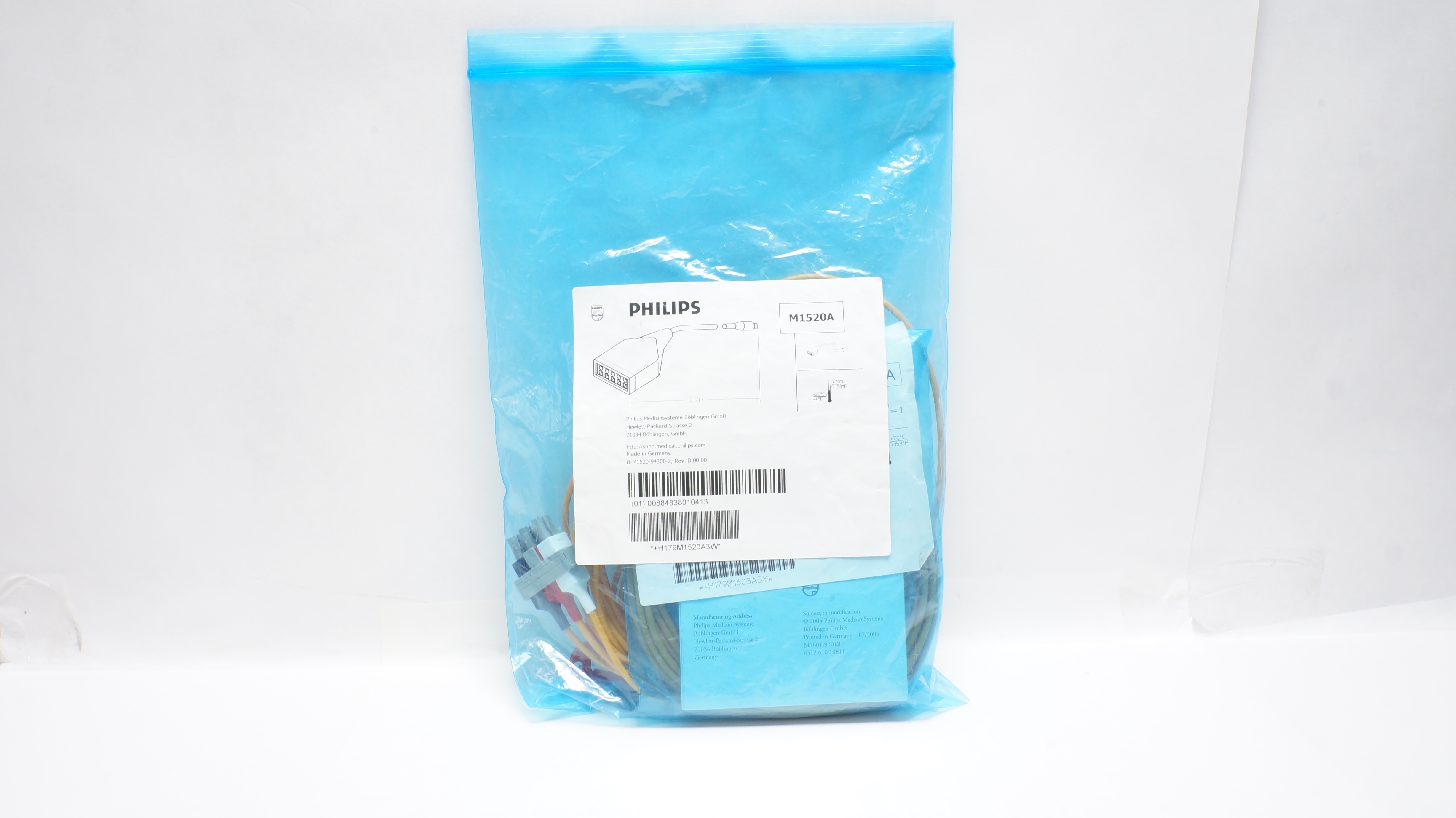 Philips M1520A 5 Lead ECG Safety Trunk Cable