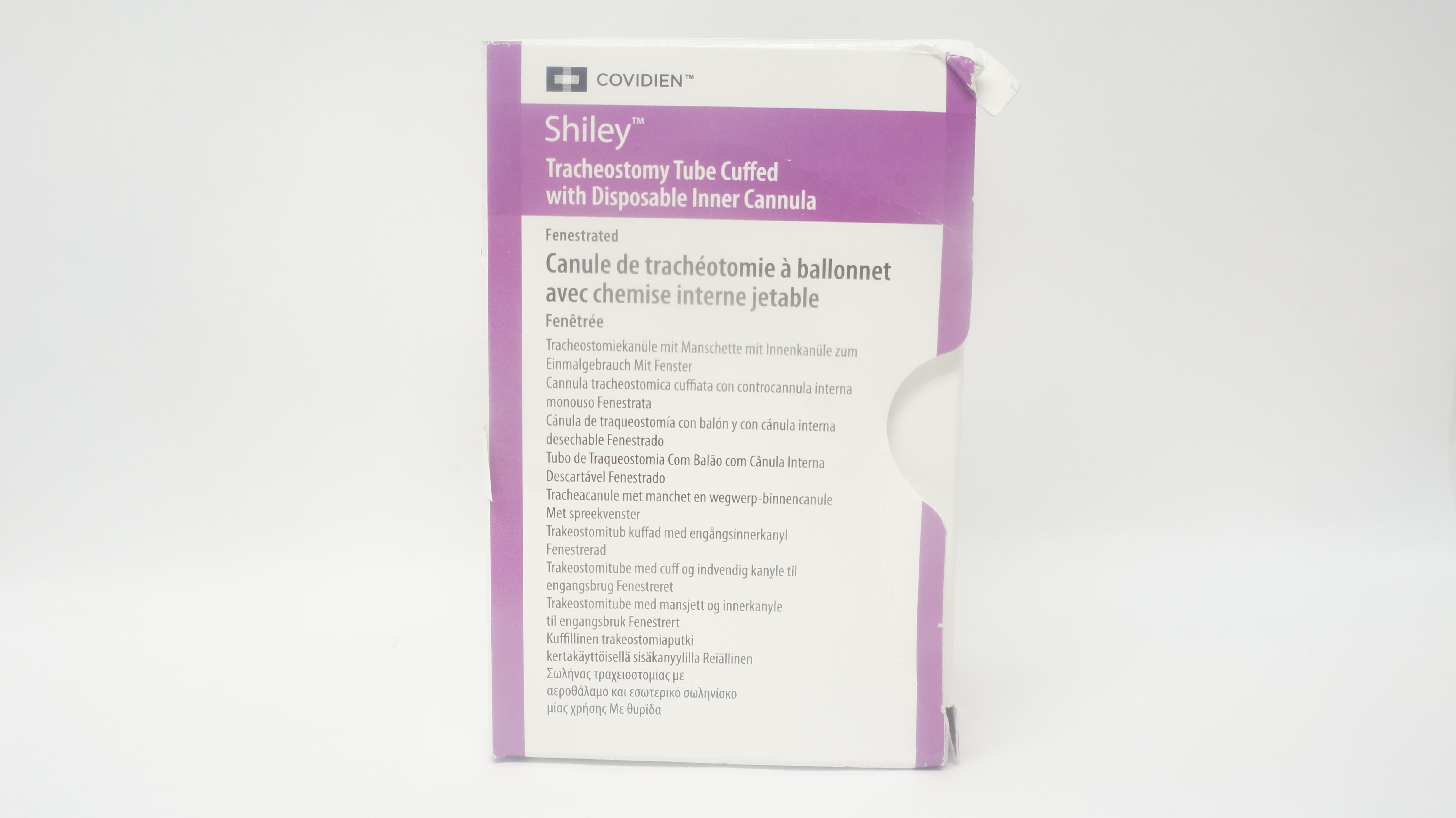 Covidien 6DFEN Shiley Tracheostomy Tube Cuffed 6.4 ID x 10.8 OD x 24.0 x 74mm