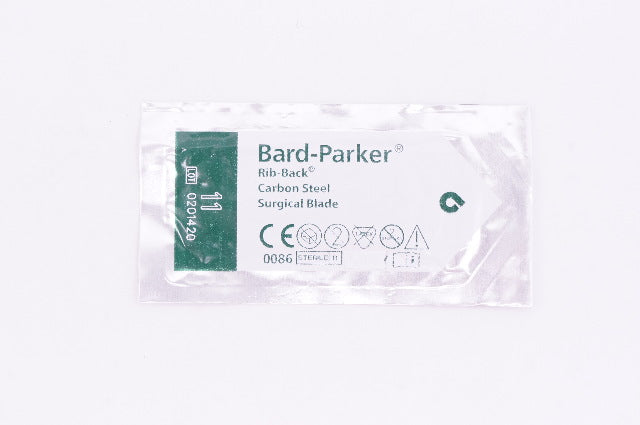 Bard-Parker 0086 Aspen Rib-Back Carbon Steel Surgical Blade 11