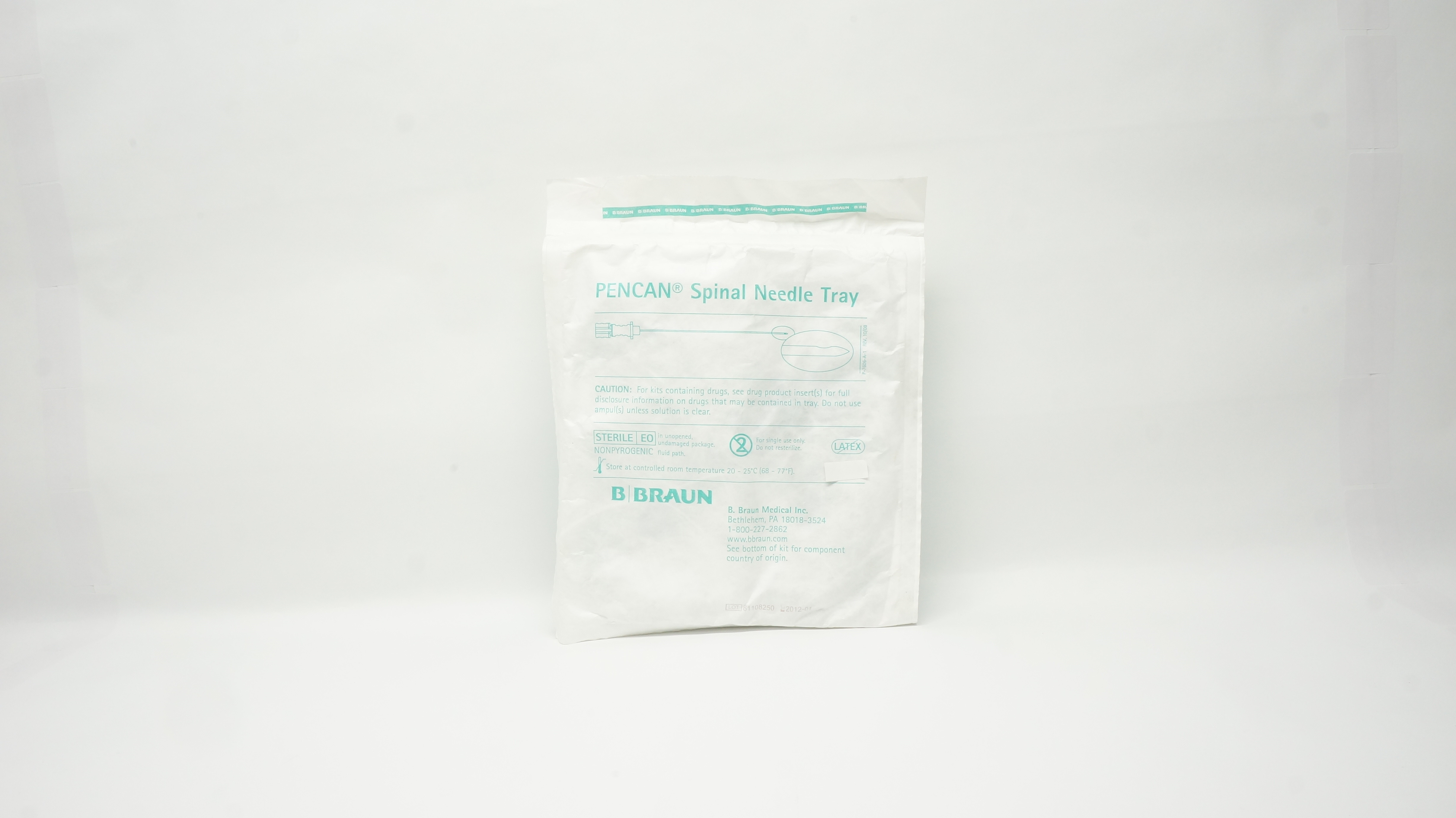 B. Braun 333868 Pencan Spinal Ndle. Tray 24Ga x 4 inch (x)