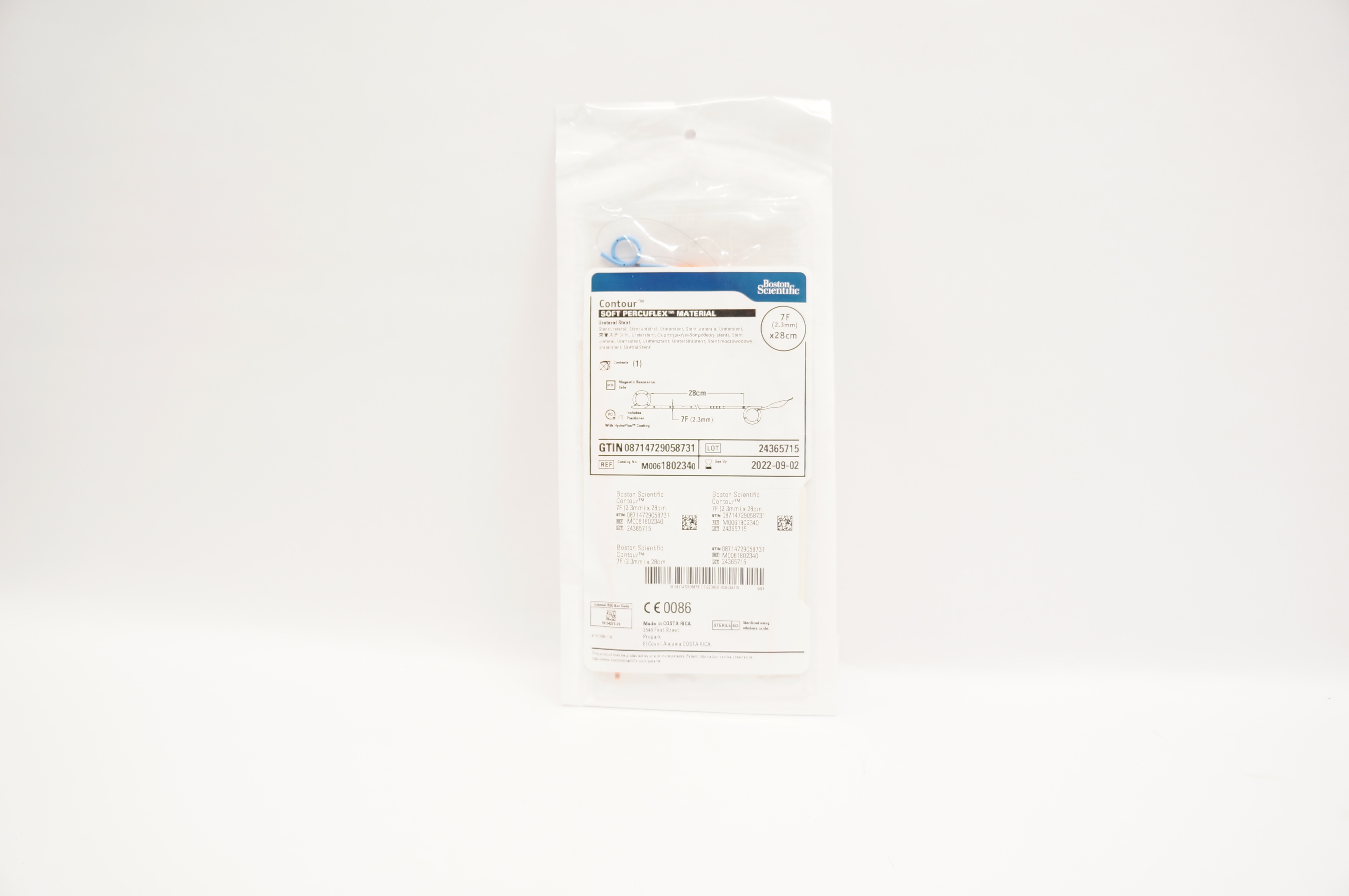 Boston Scientific 180234 Soft Percuflex Material Ureteral Stnt 7F x 28cm (x)