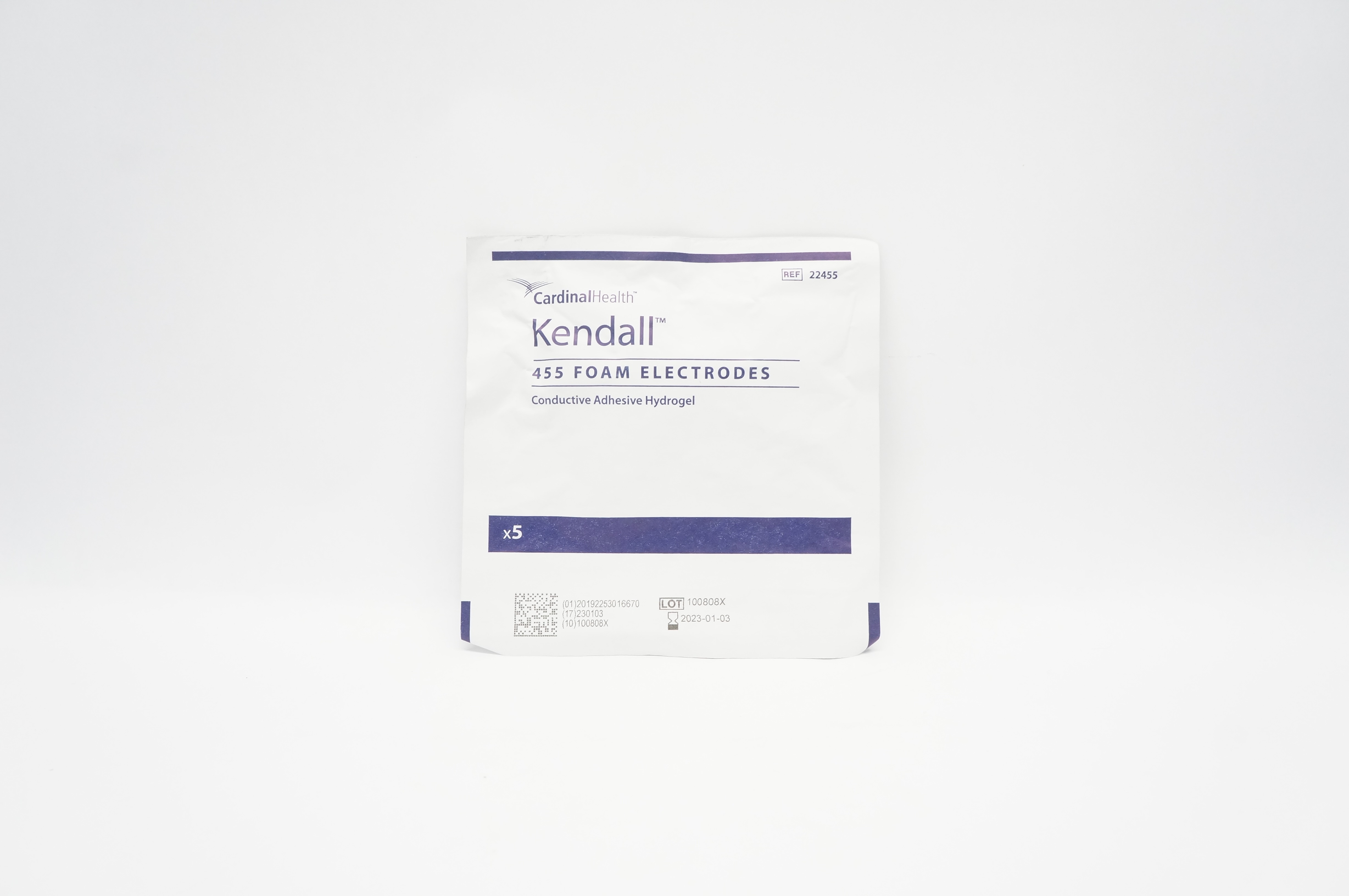 Cardinal Health 22455 Kendall 455 Foam Electrodes - Pack of 5