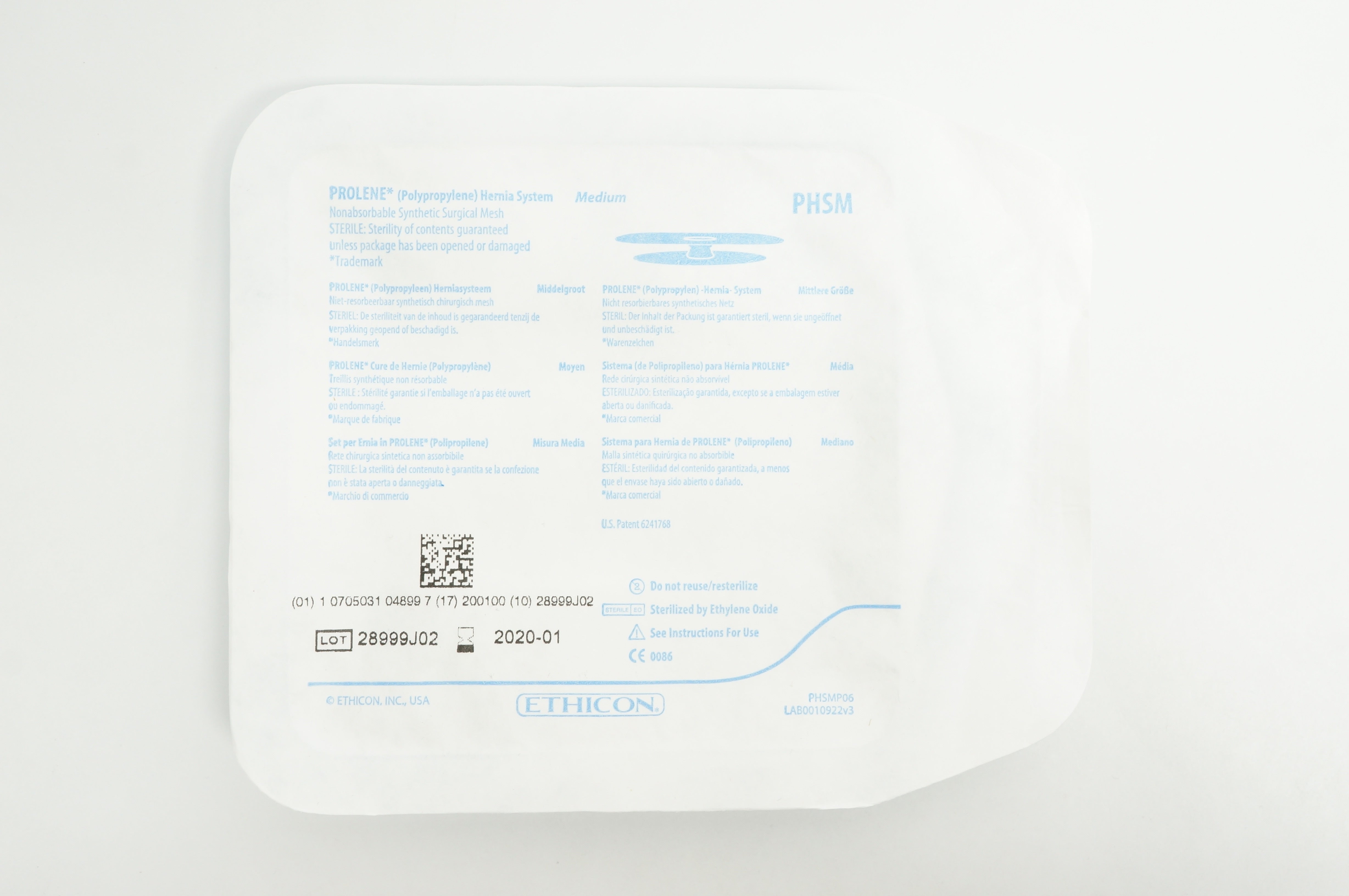 Ethicon PMN3 PROLENE Hernia System, Medium (x)