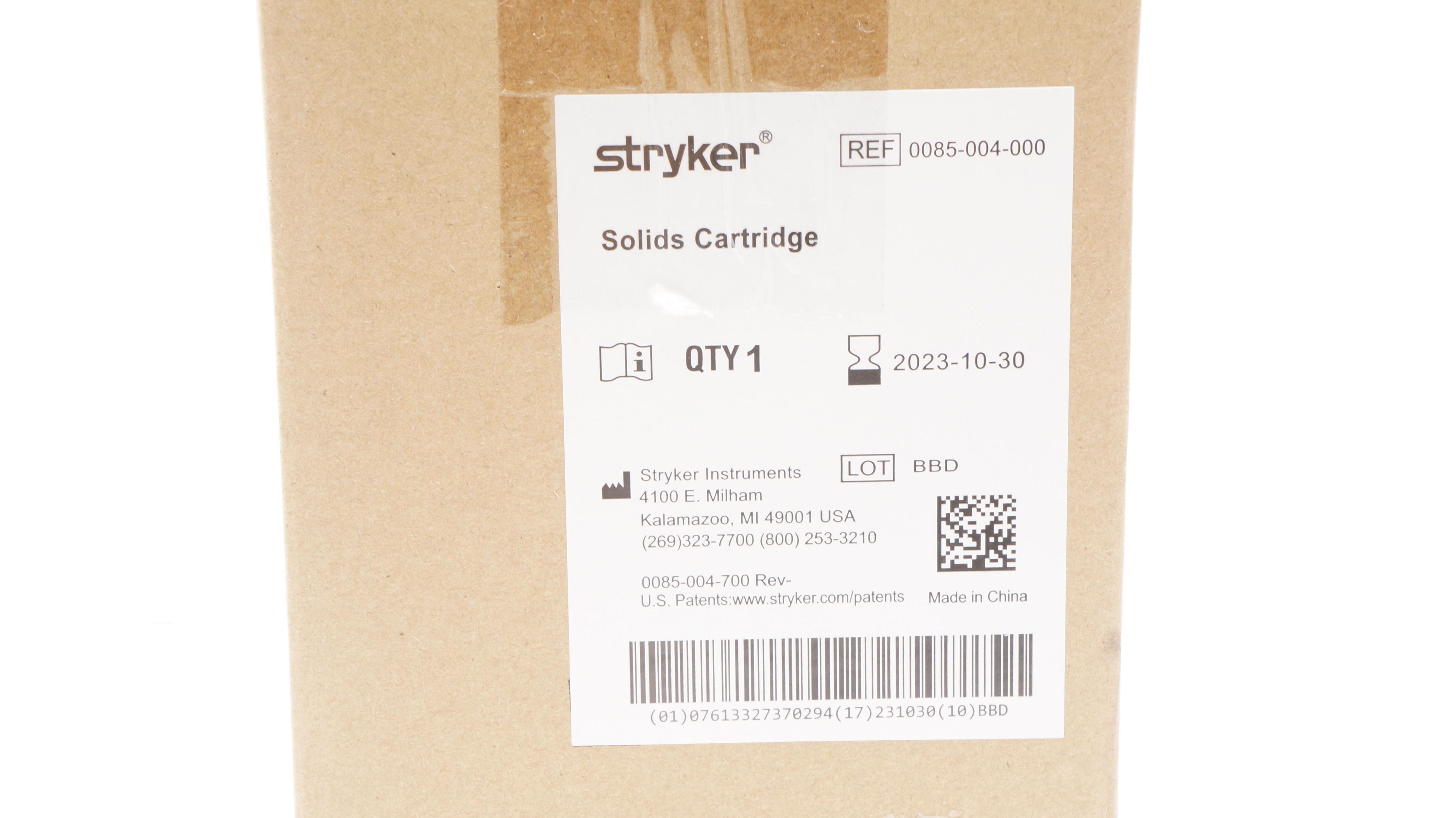 Stryker 0085-004-000 Solids Cartridge (x)