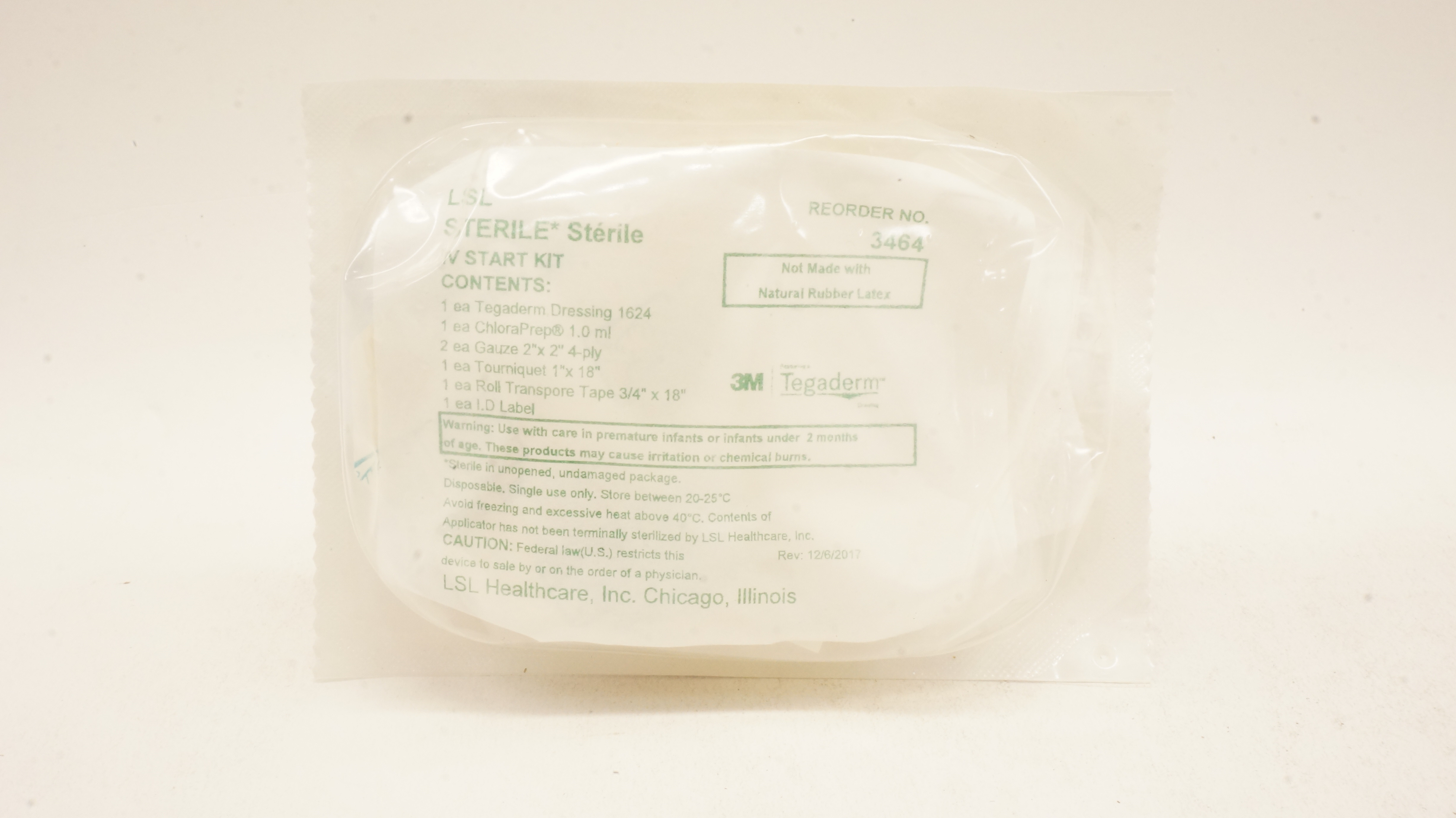 3M 3464 LSL Healthcare Sterile IV Start Kit (x)