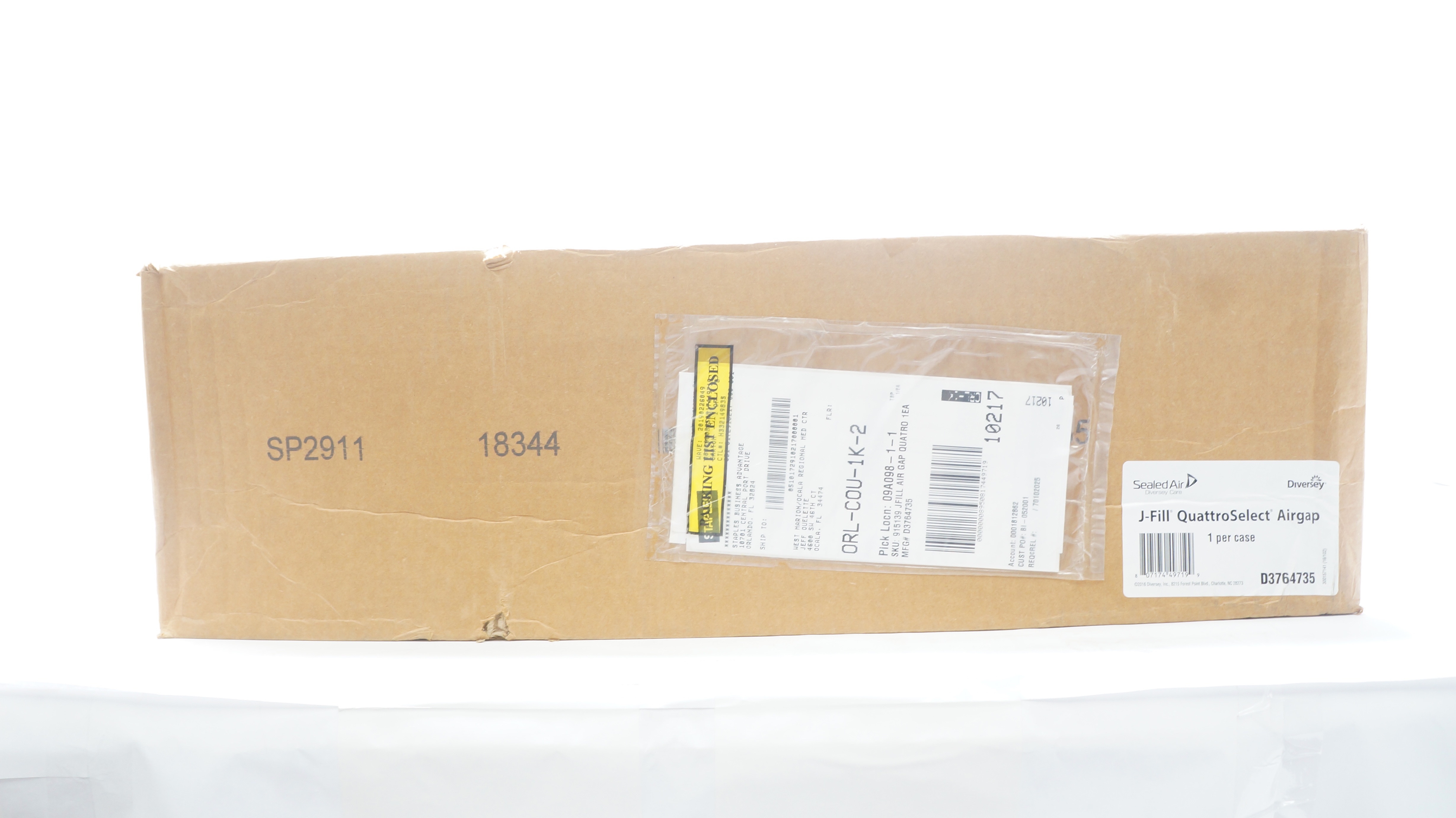 Diversey D3764735 J-Fill Quattro Select Airgap