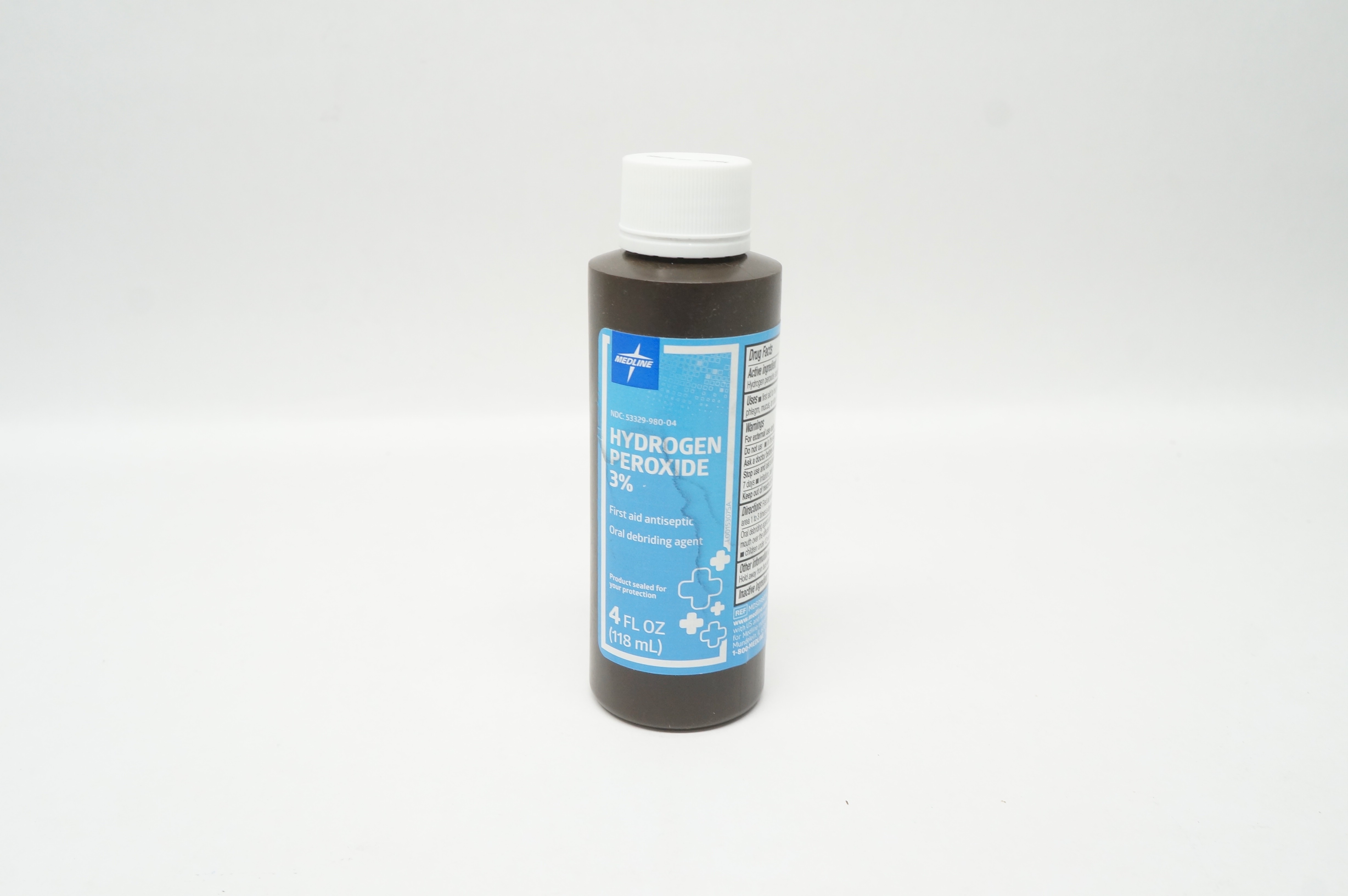 Medline MDS098014 Hydrogen Peroxide 3 percemt 4 FL oz. (x)