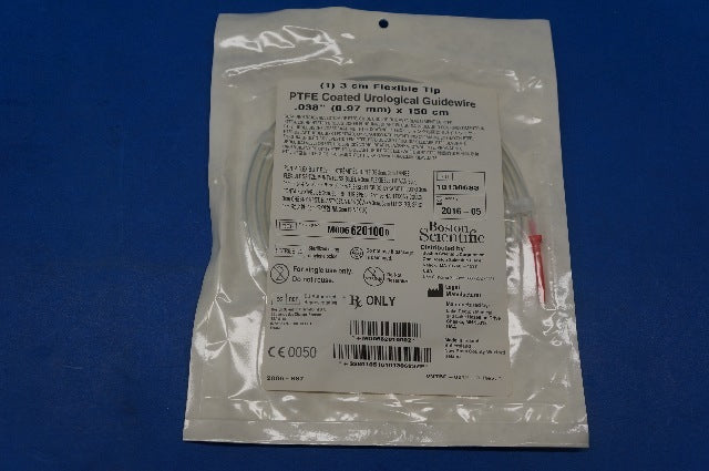 Boston Scientific 620100 PTFE Coated Urologic Guidewire, Flexible Tip 3cm