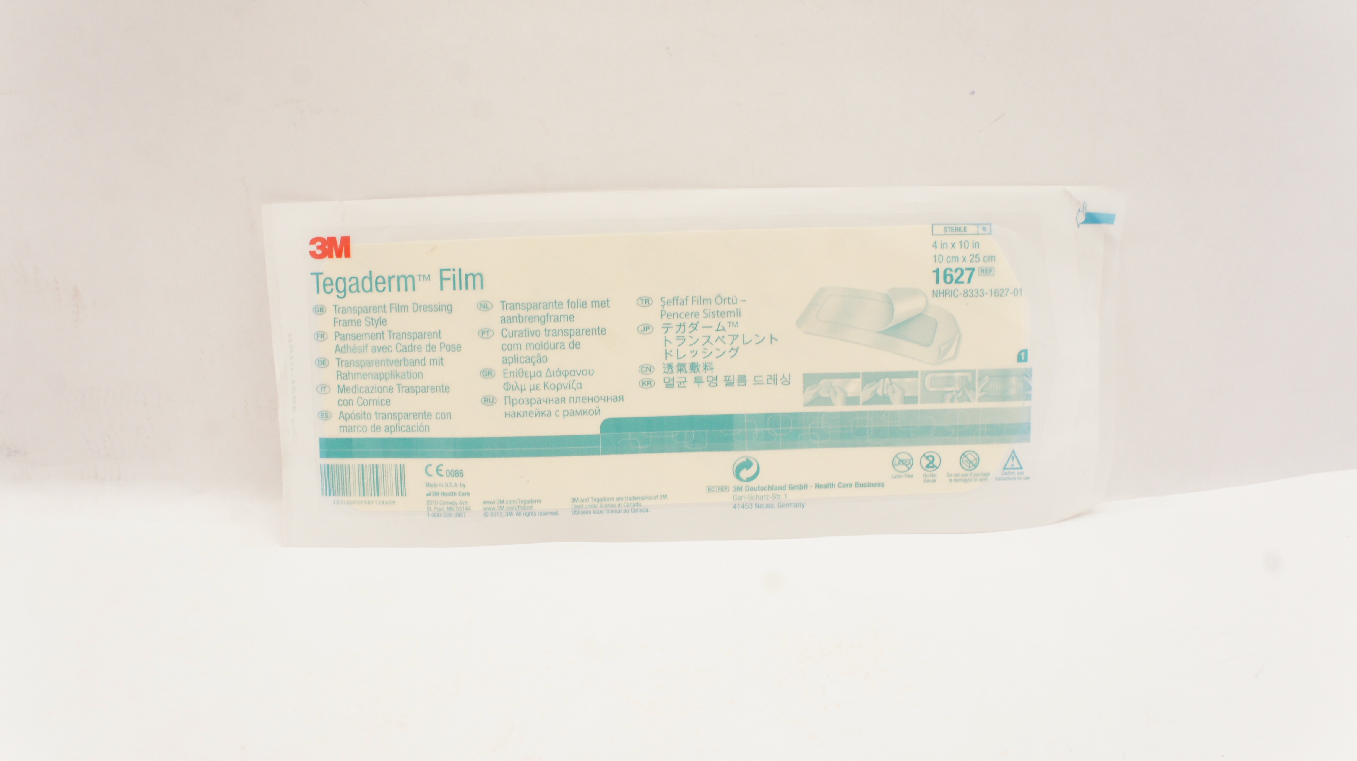 3M 1627 Tegaderm Transparent Film Dressing Frame Style 4inch x 10inch (x)