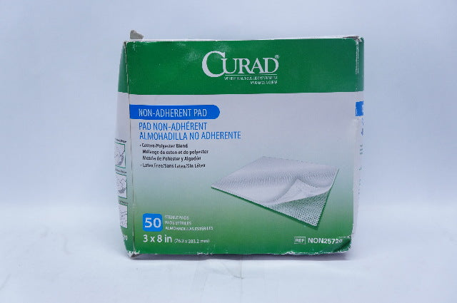 Medline NON25720 Curad Non-Adherent Pad 3 x 8inch Polyester Blend - Box of 50