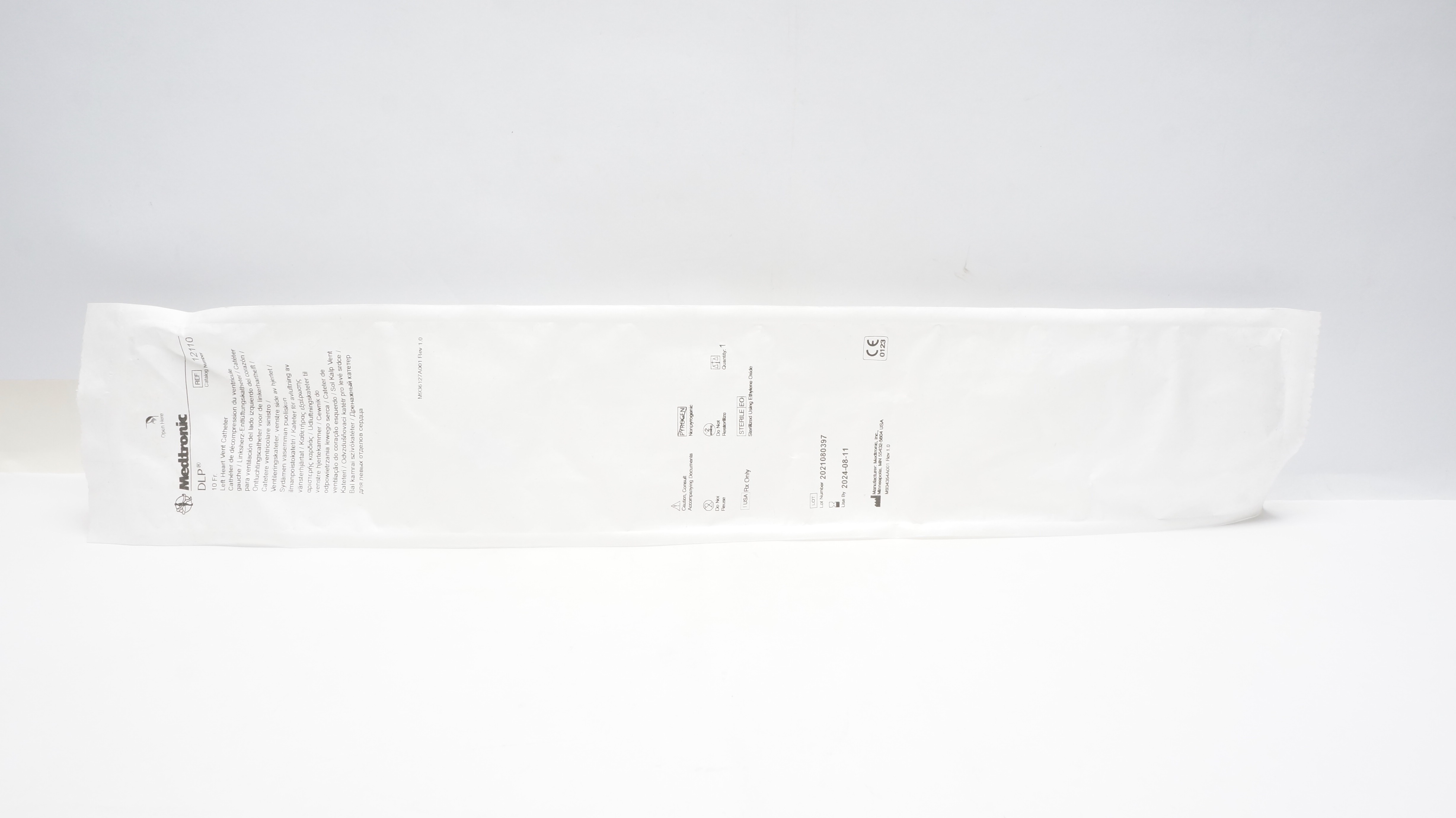 Medtronic 12110 DLP 10Fr Left Heart Vent Cath. (x)