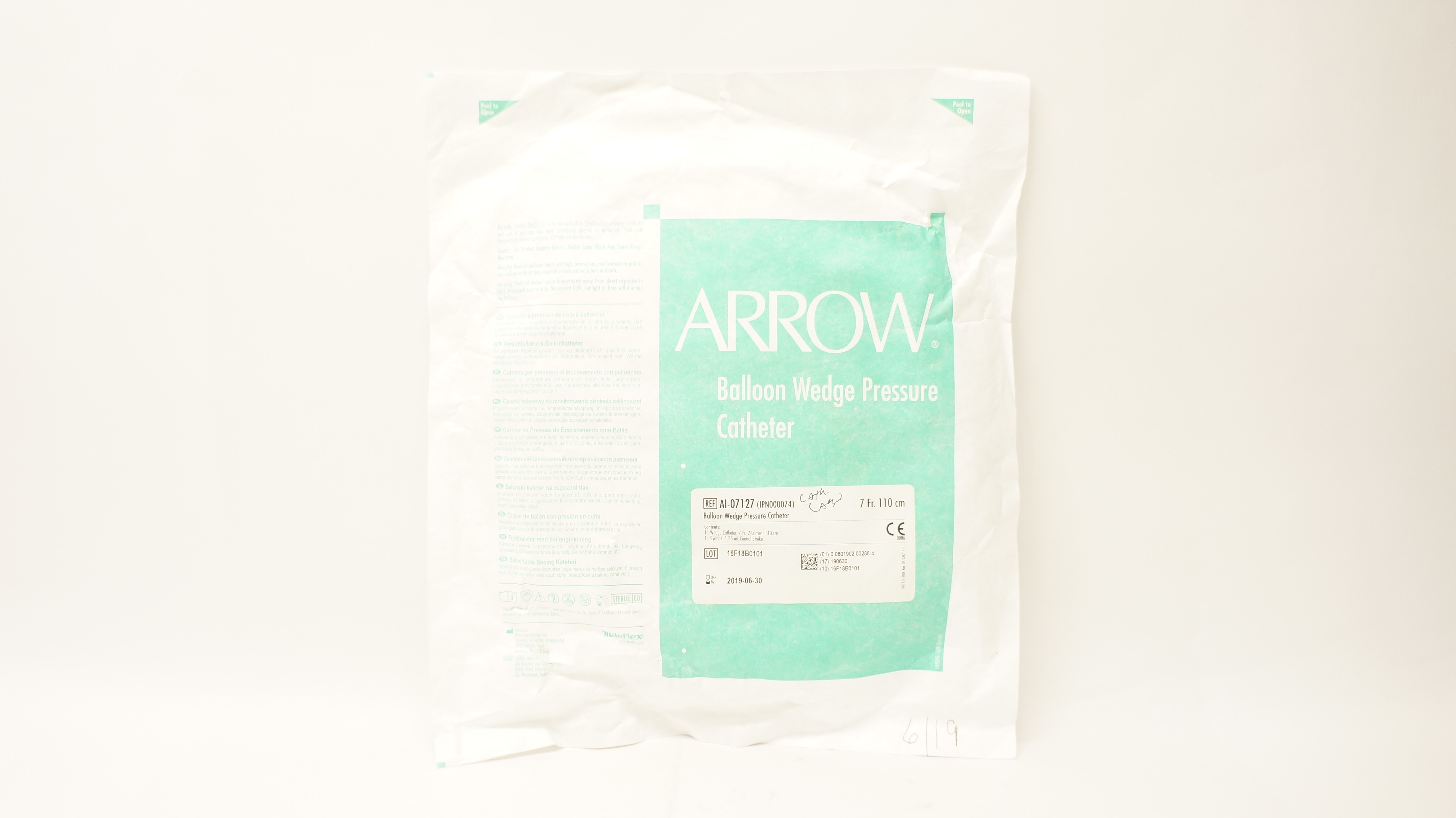 Arrow AI-07127-STC Balloon Wedge Pressure Cath. 7Fr x 110cm (x)