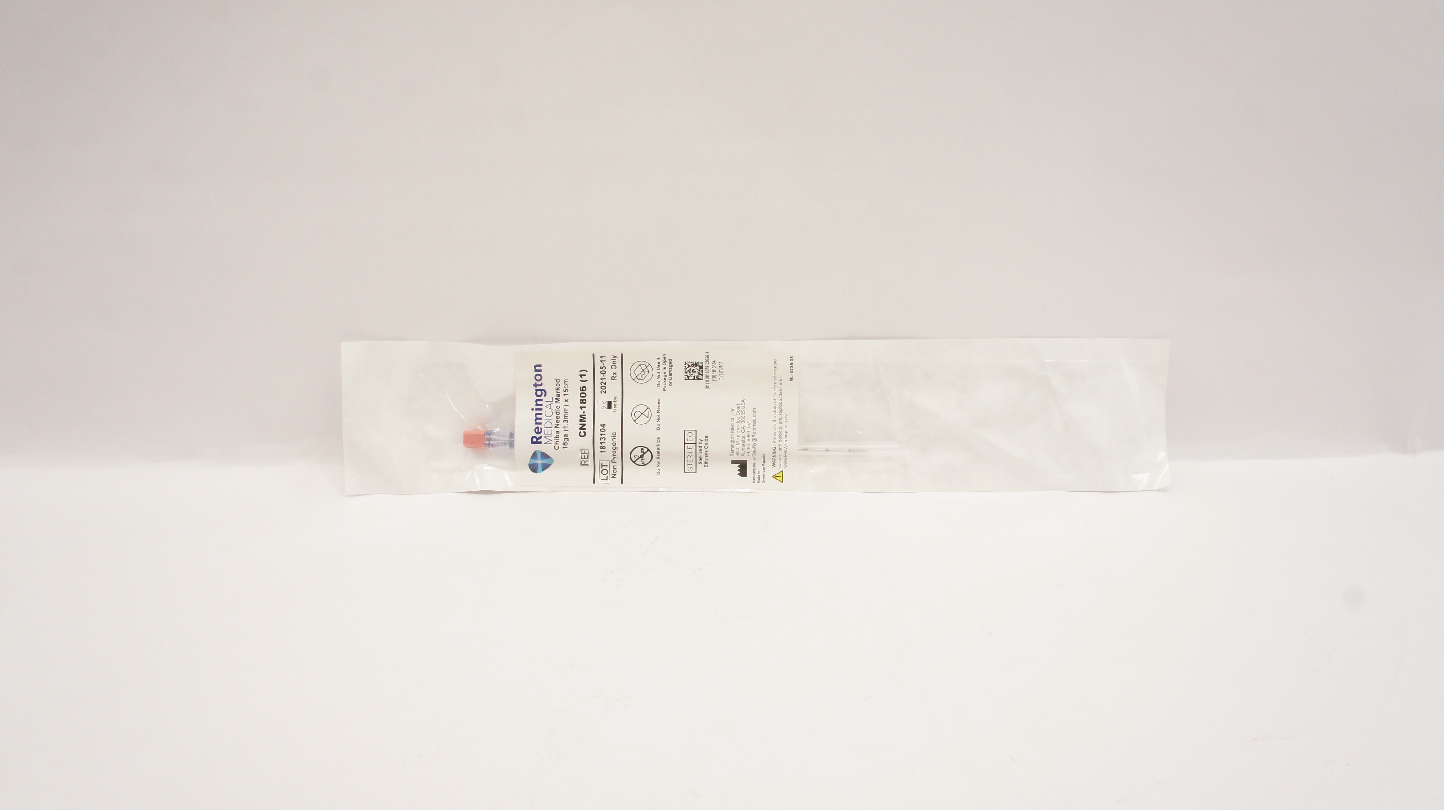 Remington Medical CNM-1806 Chiba Ndle Marked 18ga x 15cm (x)