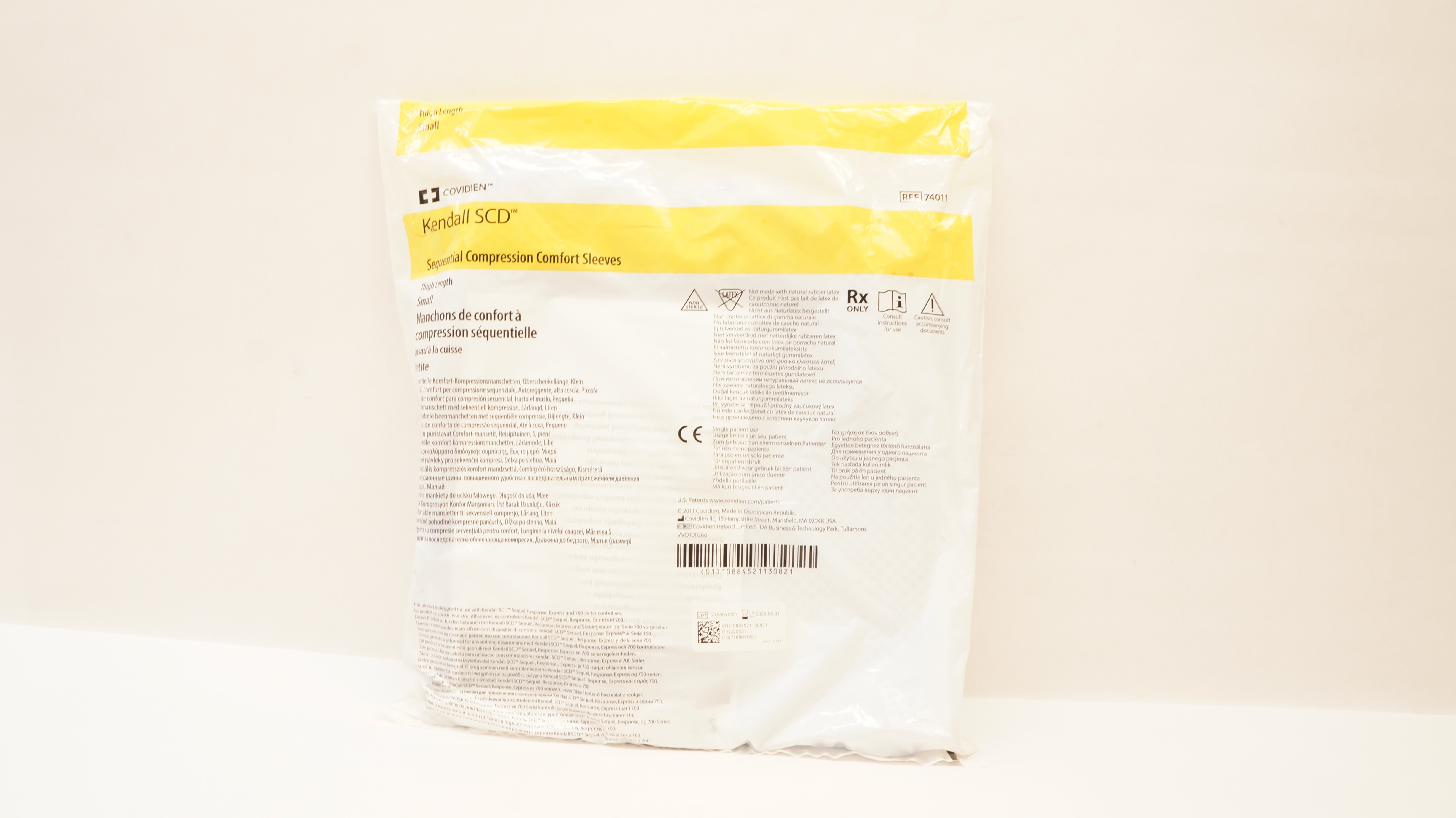 Covidien 74011 Kendall SCD Sequential Compression Sleeves Thigh Length S 22in(x)