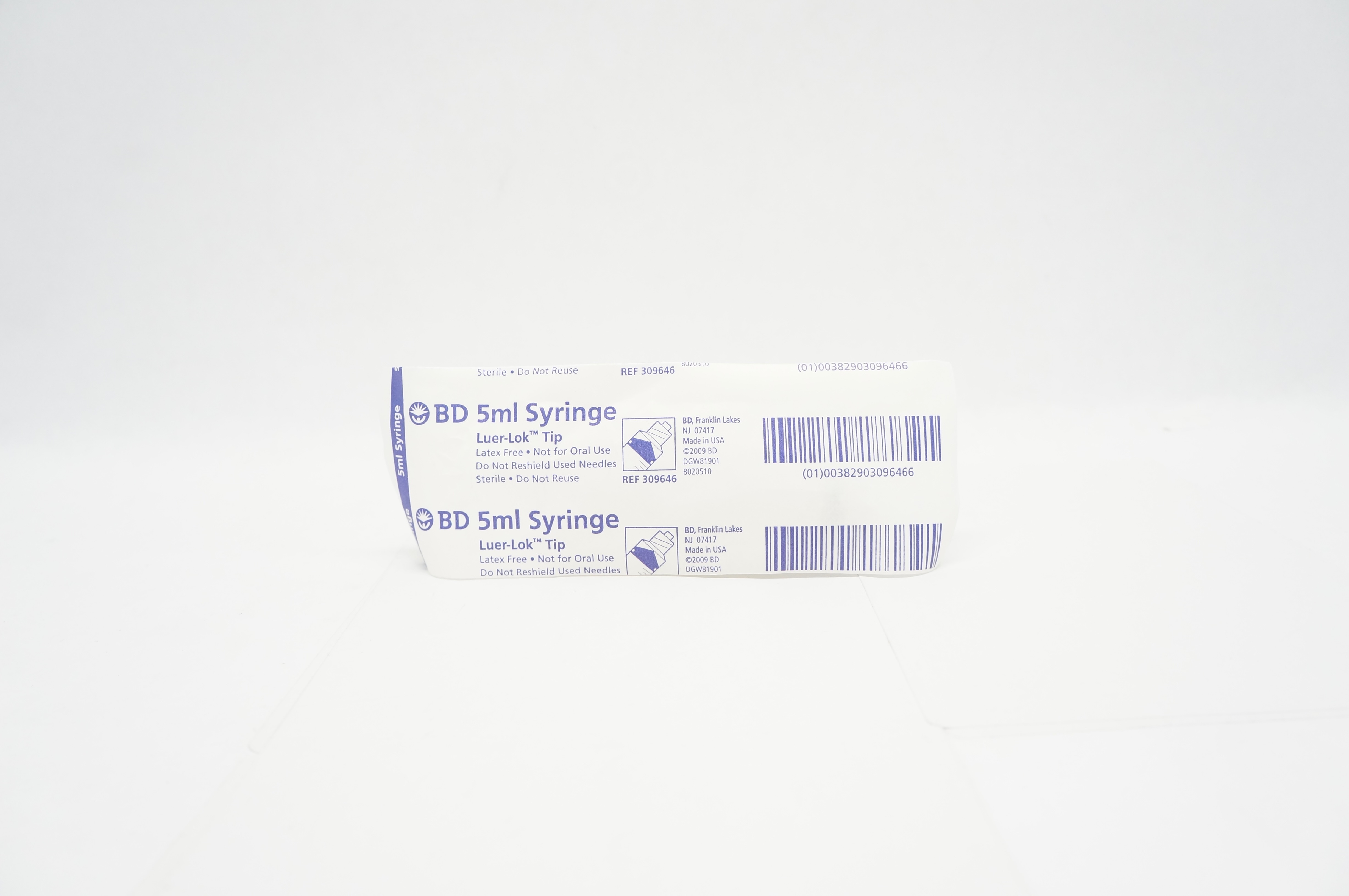 BD 309646 Syringe Luer Lok Tip 5 ml