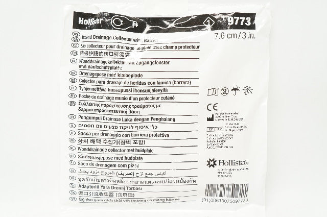 Hollister 9773 Wound Drainage Collector with Barrier 3inch