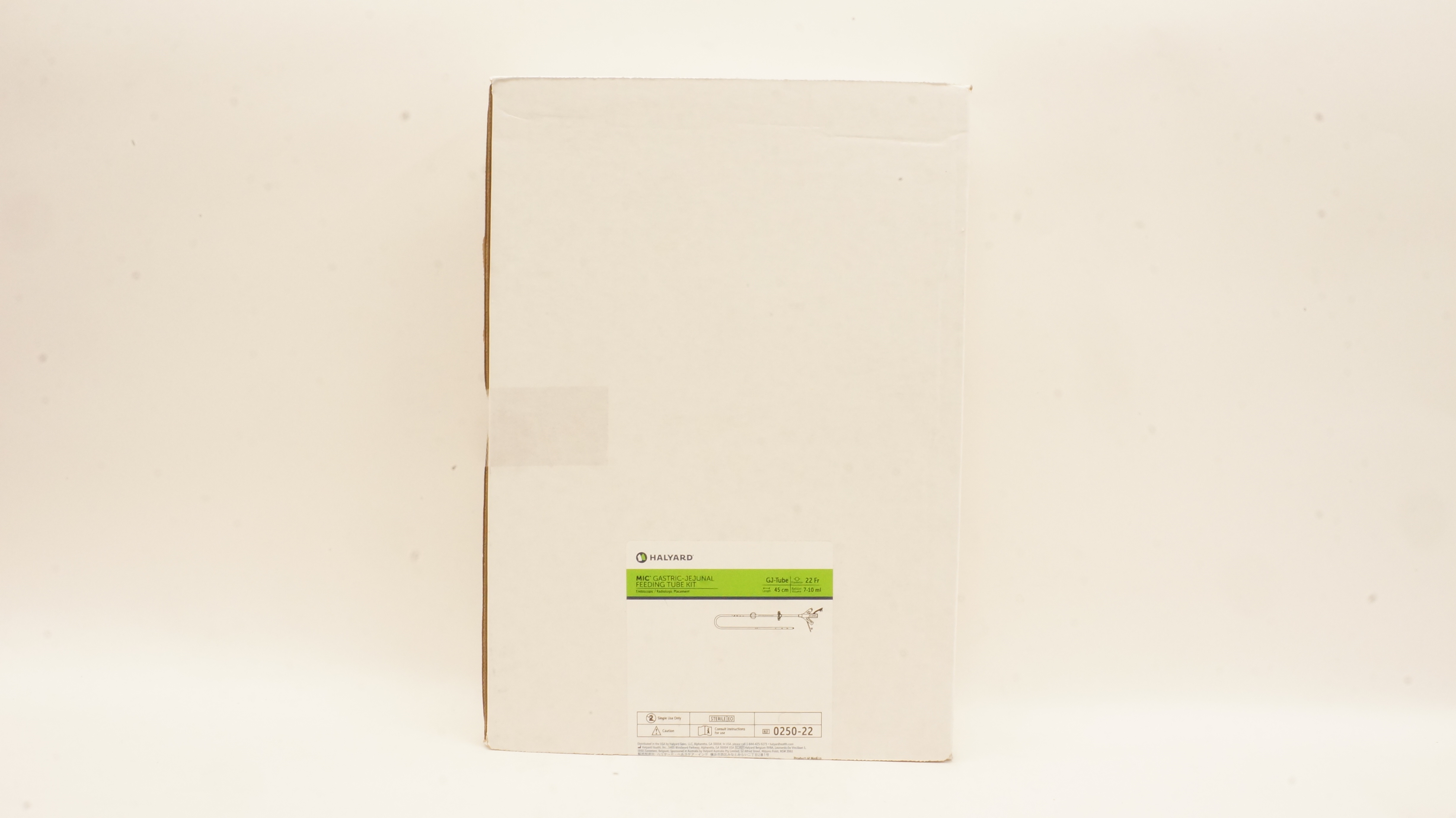 Halyard 0250-22 MIC Gastric-Jejunal Feeding Tube Kit 22Fr x 45cm 7-10ml (x)