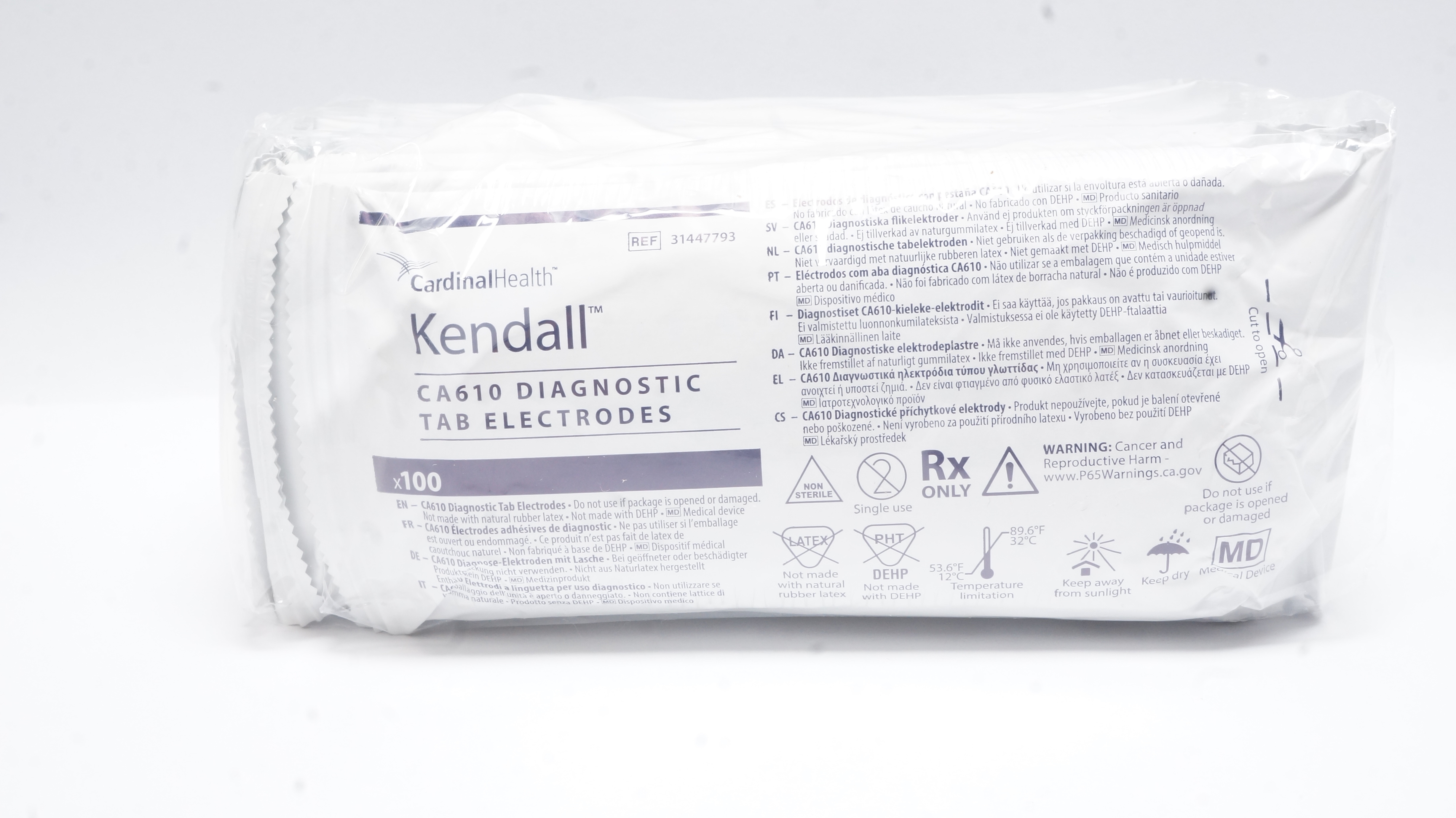 Cardinal Health 31447793 Kendall CA610 Diagnostic Tab Electrodes(x)-Pack of 1000
