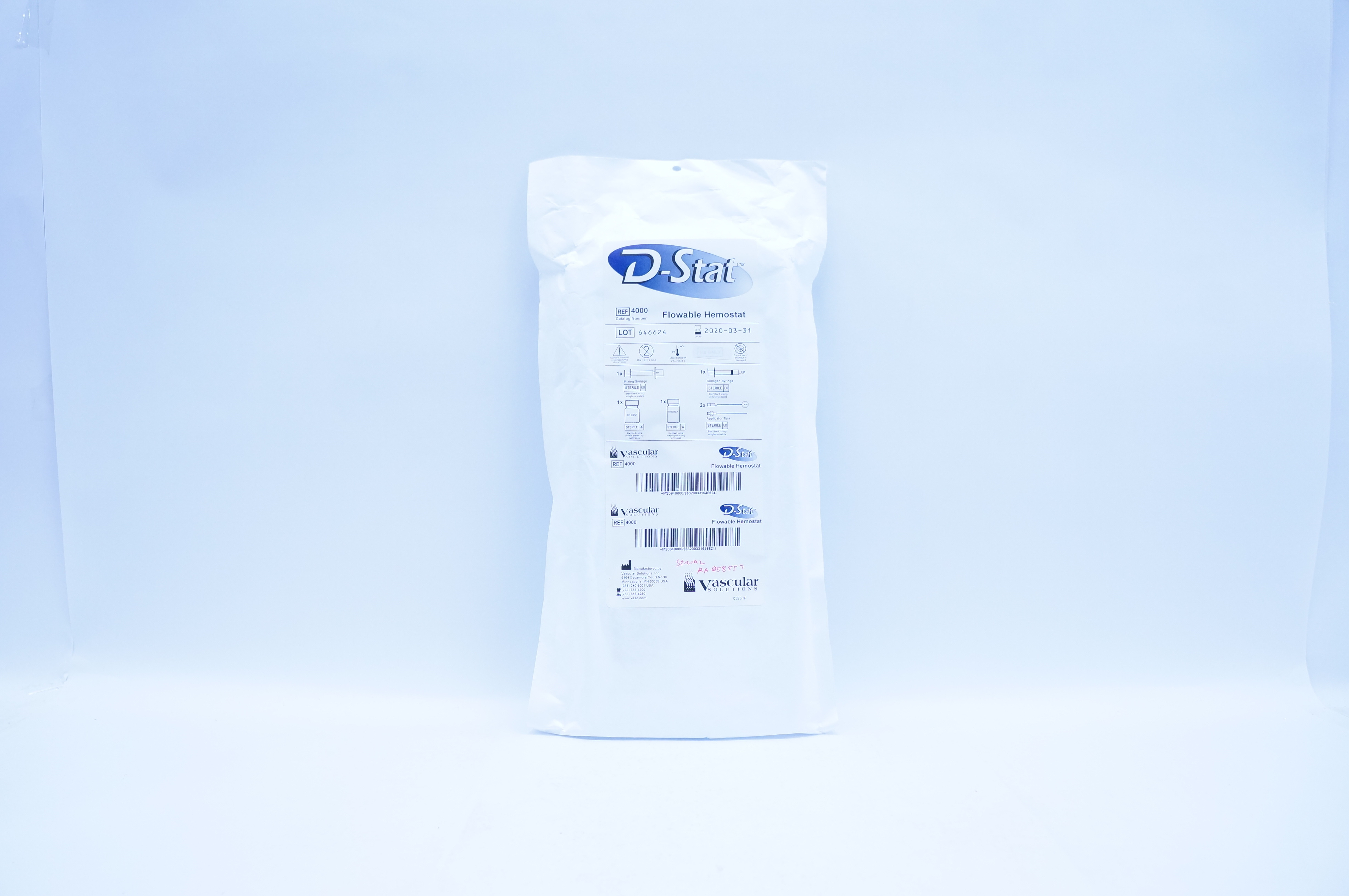 Vascular 4000 D-Stat Flowable Hemostat (x)