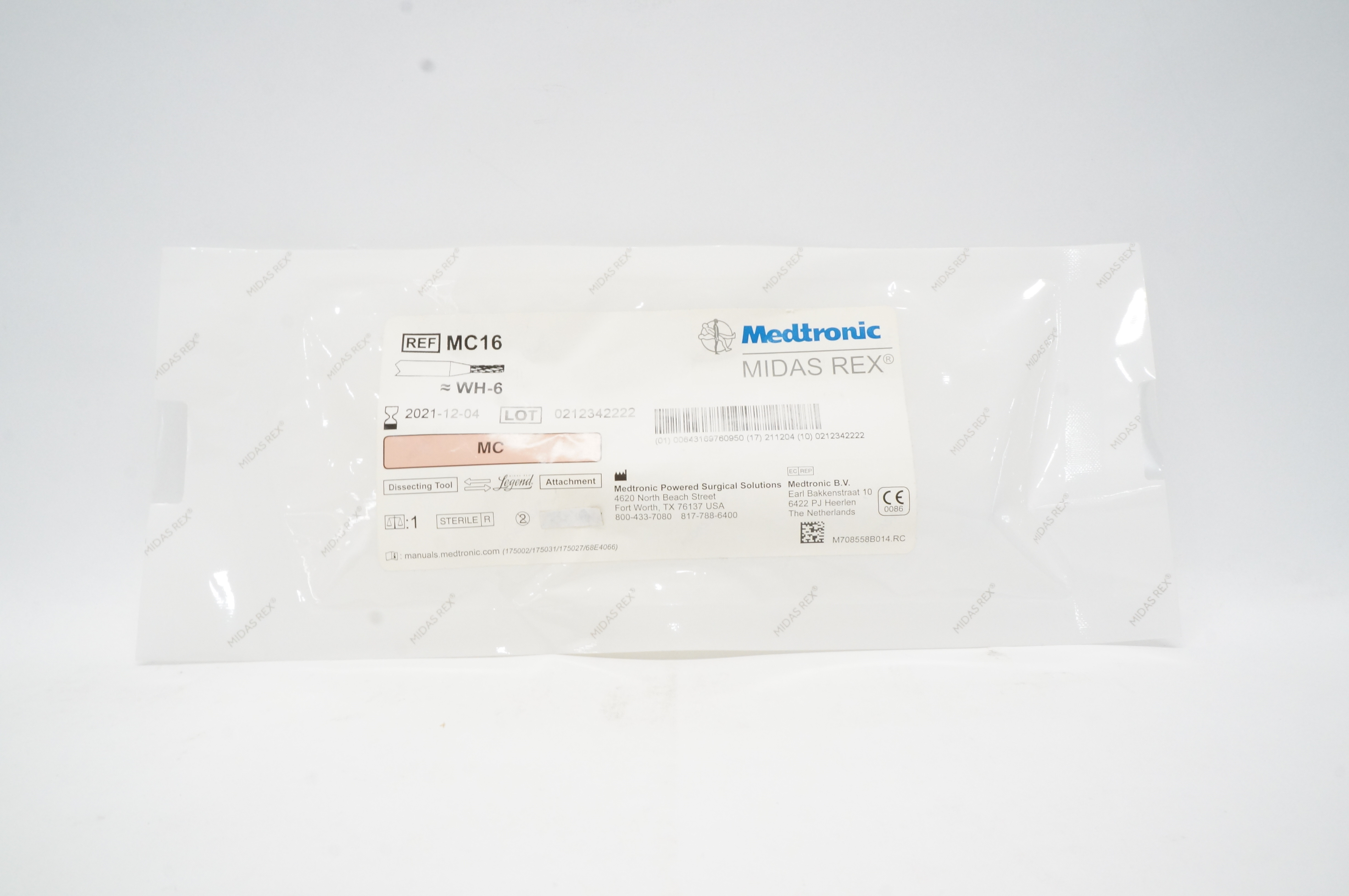 Medtronic MC16 Midas Rex MC WH-6