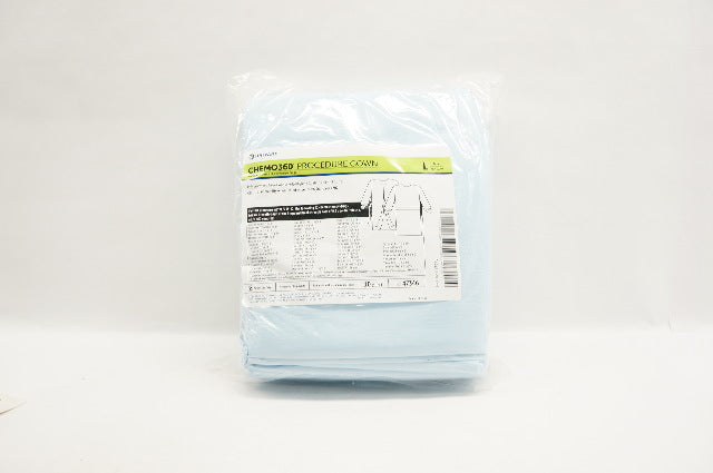 Halyard 47346 CHEM0360 Polypropylene Procedure Gown, Large - Pack of 10