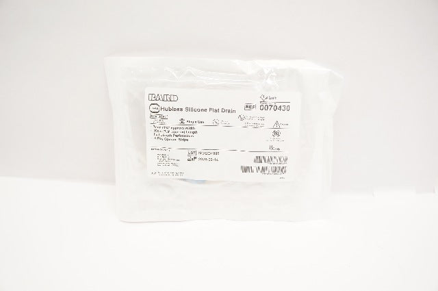 Bard 0070430 Hubless Silicone Flat Drain 1/4inch x 7.9 inch Approx.