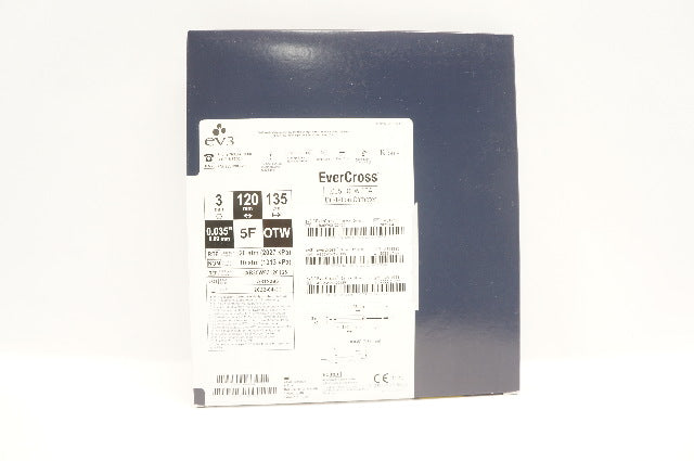 EV3 AB35W03120135 EverCross OTW PTA Dilatation Cath. 5F x .035inch x 135cm