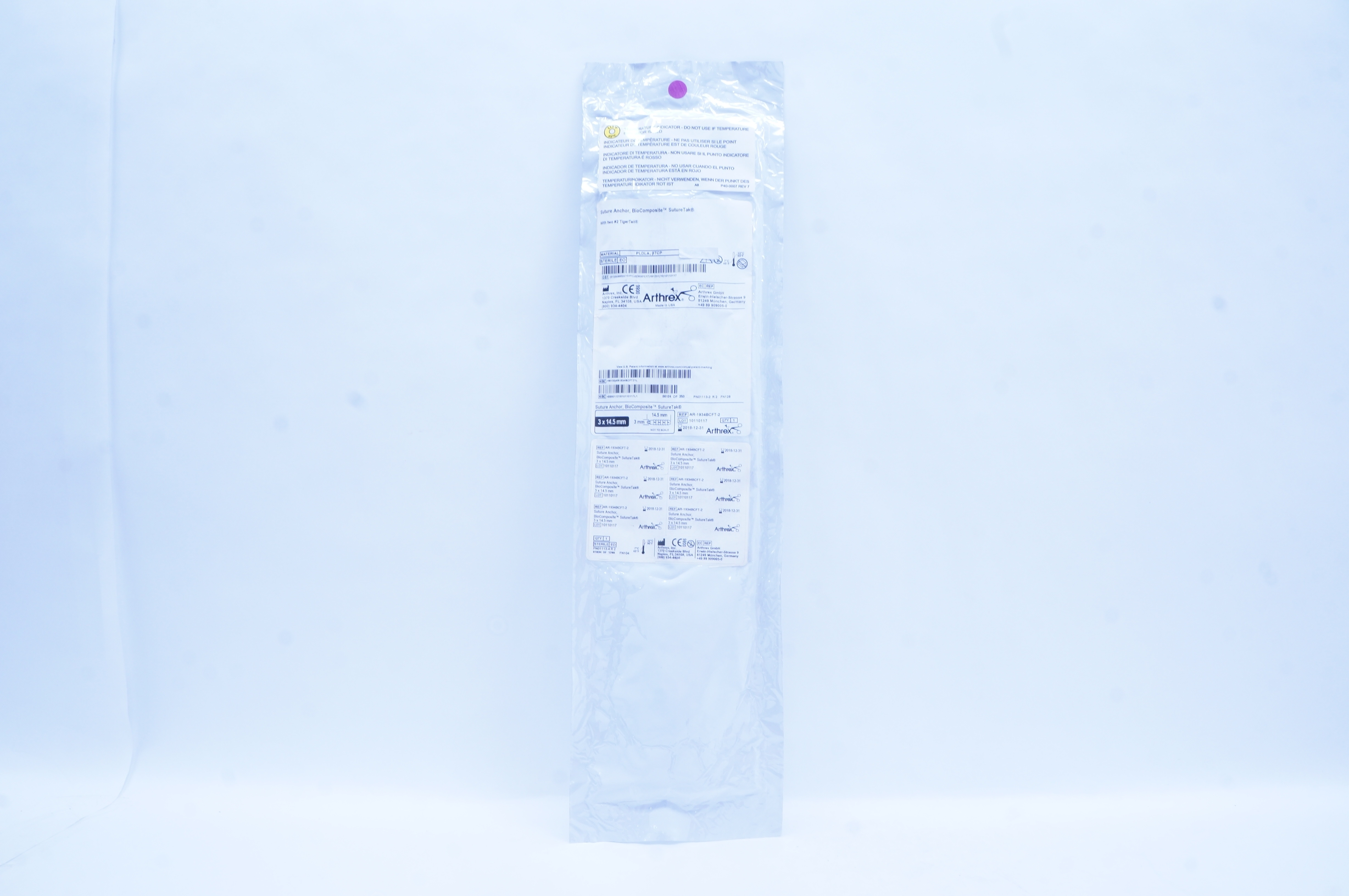 Arthrex AR-1934BCFT-2 Stre. Anchor, BioComposite StreTak 3mm x 14.5mm (x)