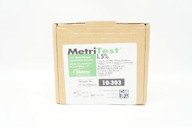 Metrex 10-303 MetriTest 1.5% Glutaraldehyde Concentration Indicator-Case of 2(x)