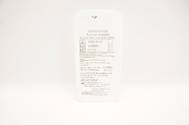 Simplivia 412118 TEVADAPTOR Syringe Adaptor