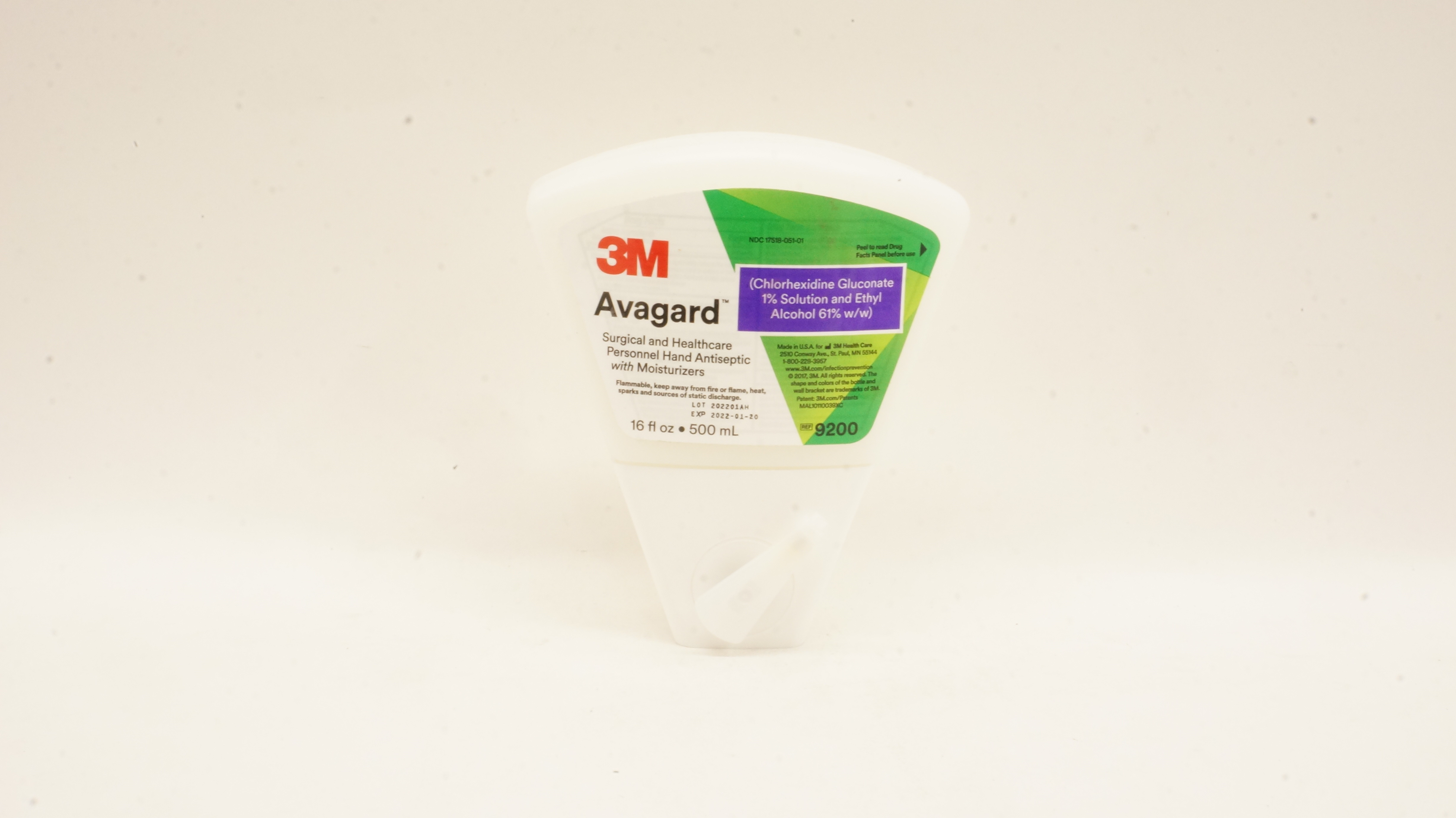 3M 9200 Avangard Surgical Personnel Hand Antiseptic with Moisturizers 16fl oz
