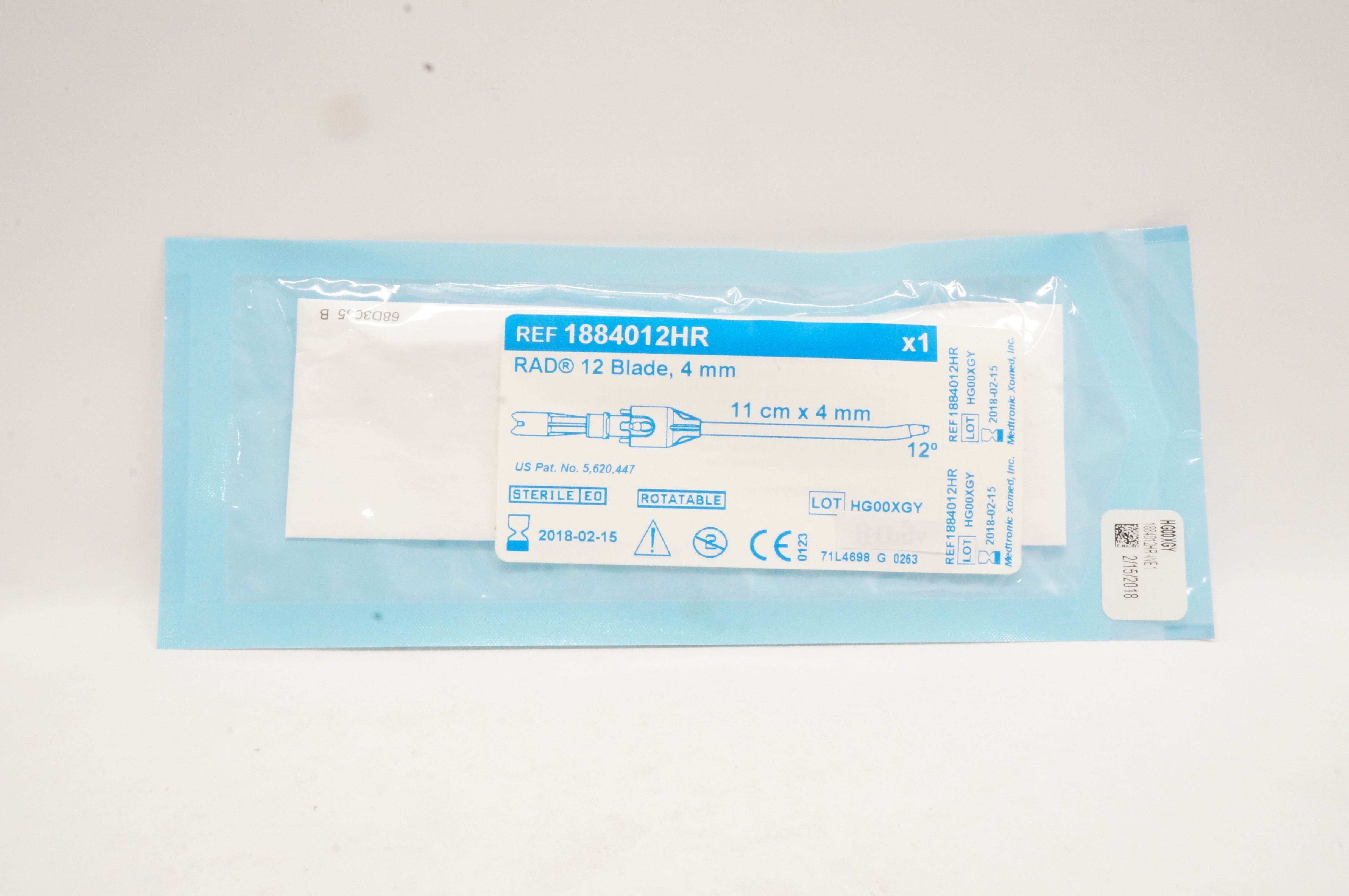 1884012HR RAD 12, 11cm x 4mm x 12 deg. ~ Exp.