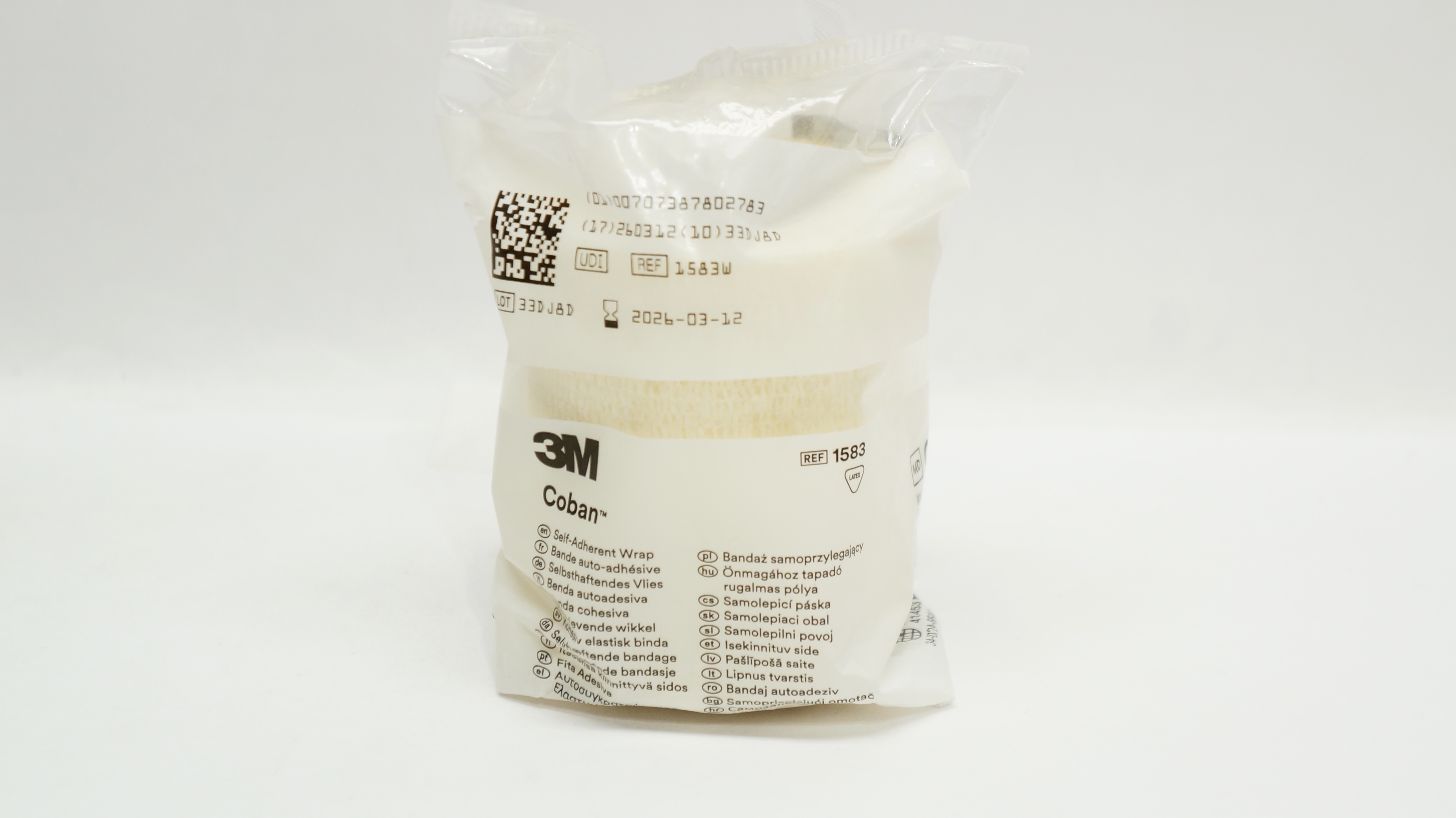 3M 1583W Cuban Self-Adherent Wrap 3In x 2.2Yd, 3In x 5Yd