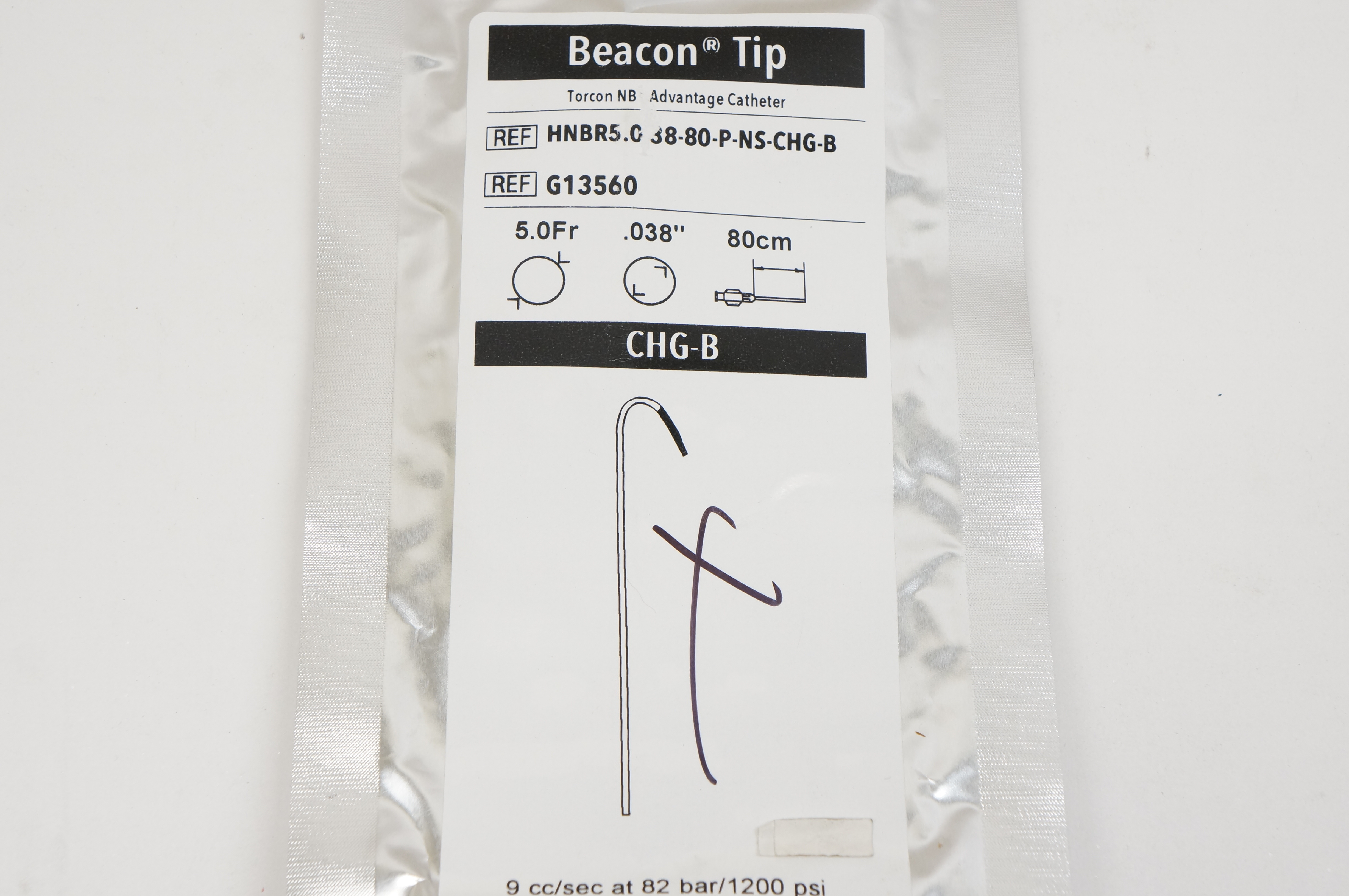 Cook Medical G13560 Beacon Tip Torcon NB Advantage Cath. 5Fr. x 0.038inx80cm (x)