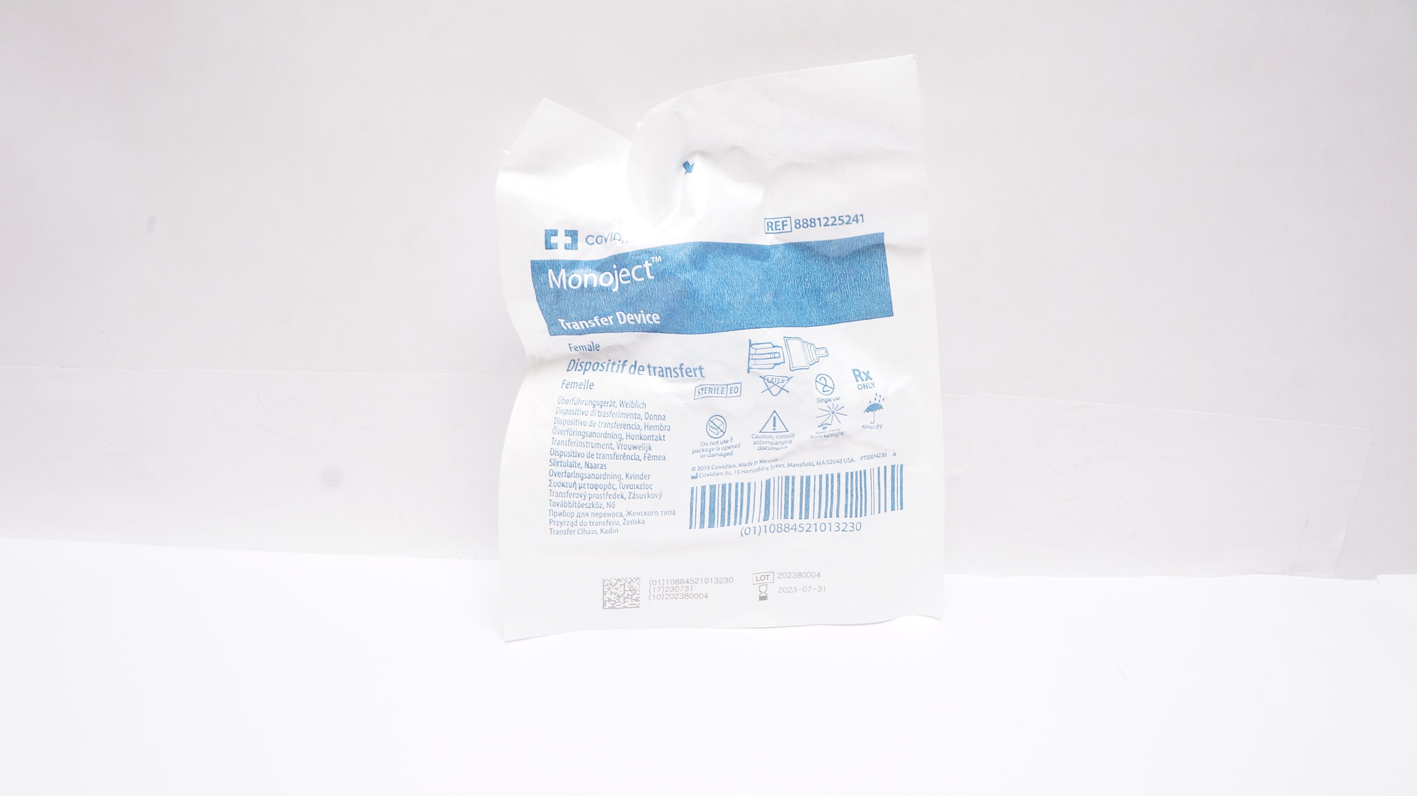 Covidien 8881225241 Monoject Transfer Device Female (x)