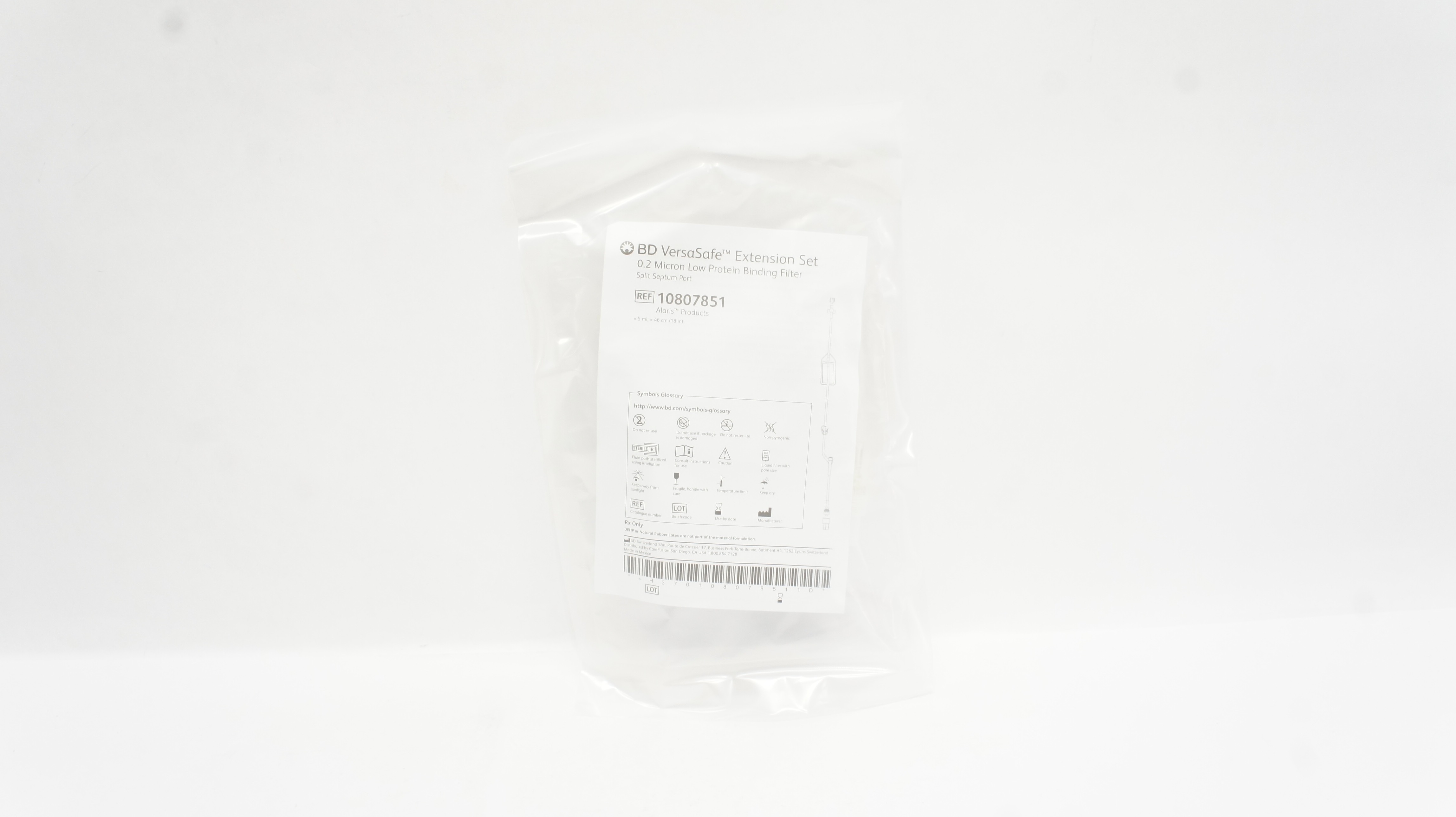 BD 10807851 VersaSafe Extension Set 0.2 Micron Low-Protein Binding Filter