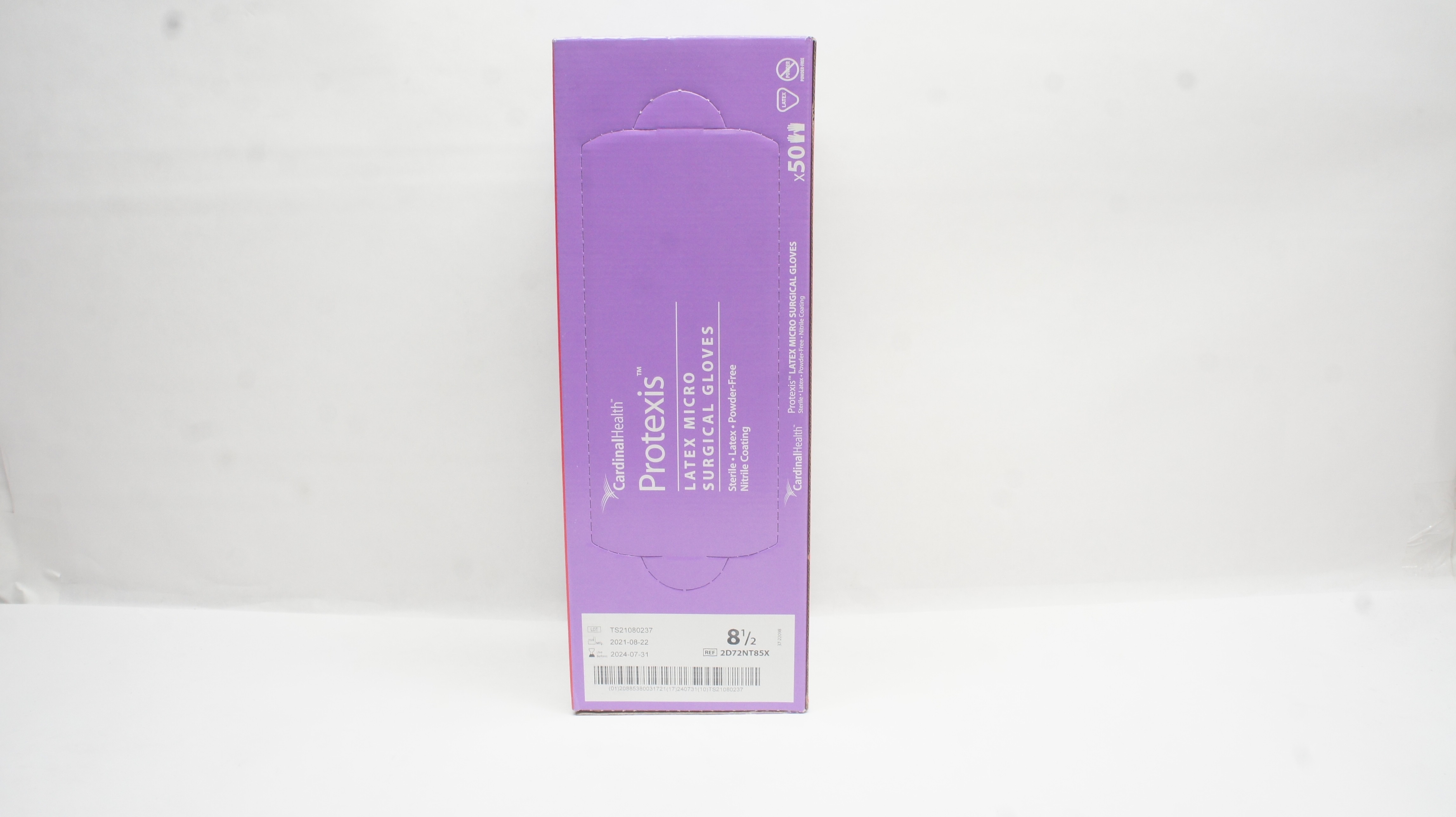 Cardinal Health 2D72NT85X Protexis Latex Micro Surgical Gloves, 8 1/2 -Box of 50