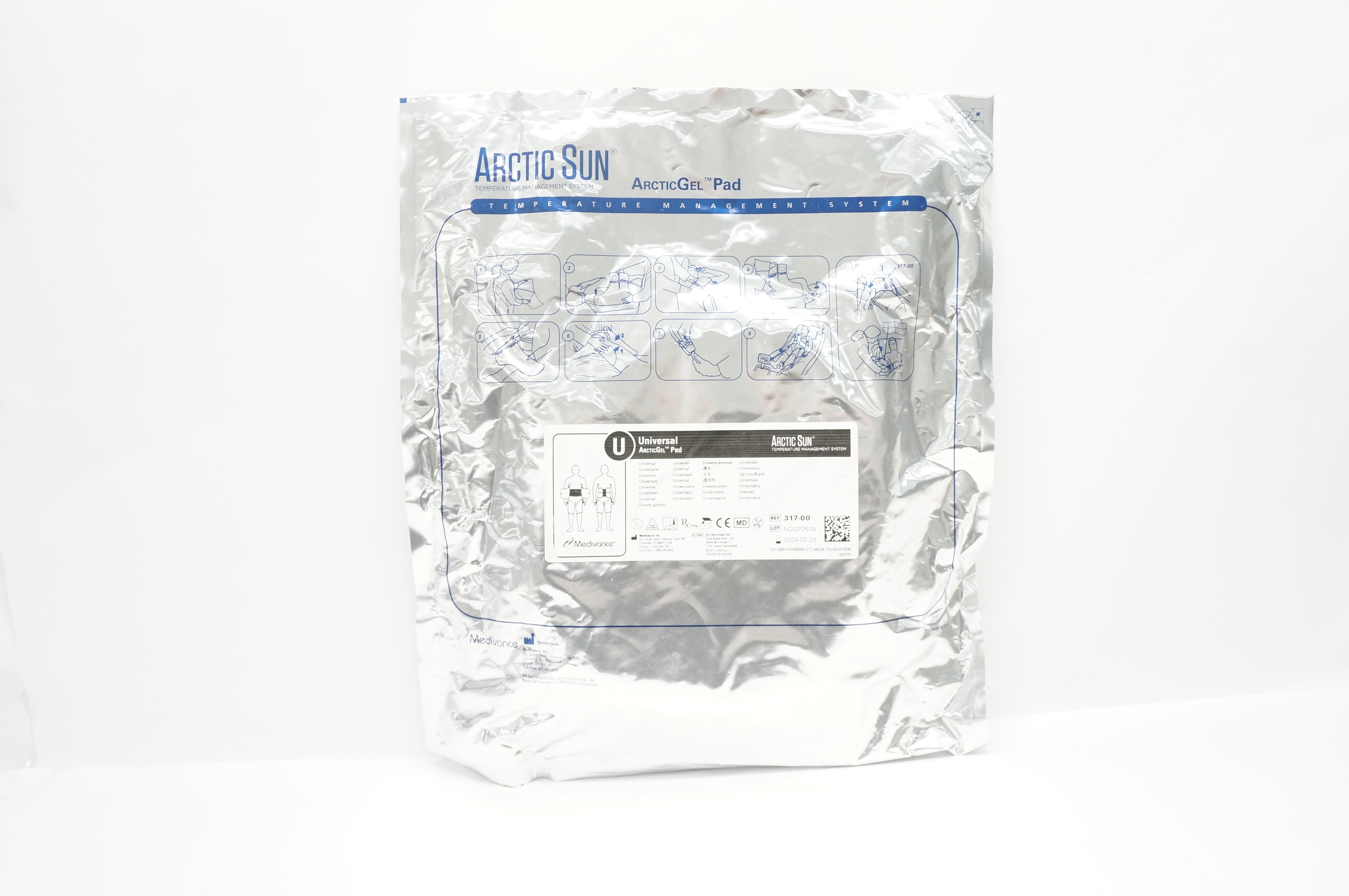Medivance 317-00 Arctic Sun Temperature Management System Universal ArcticGel
