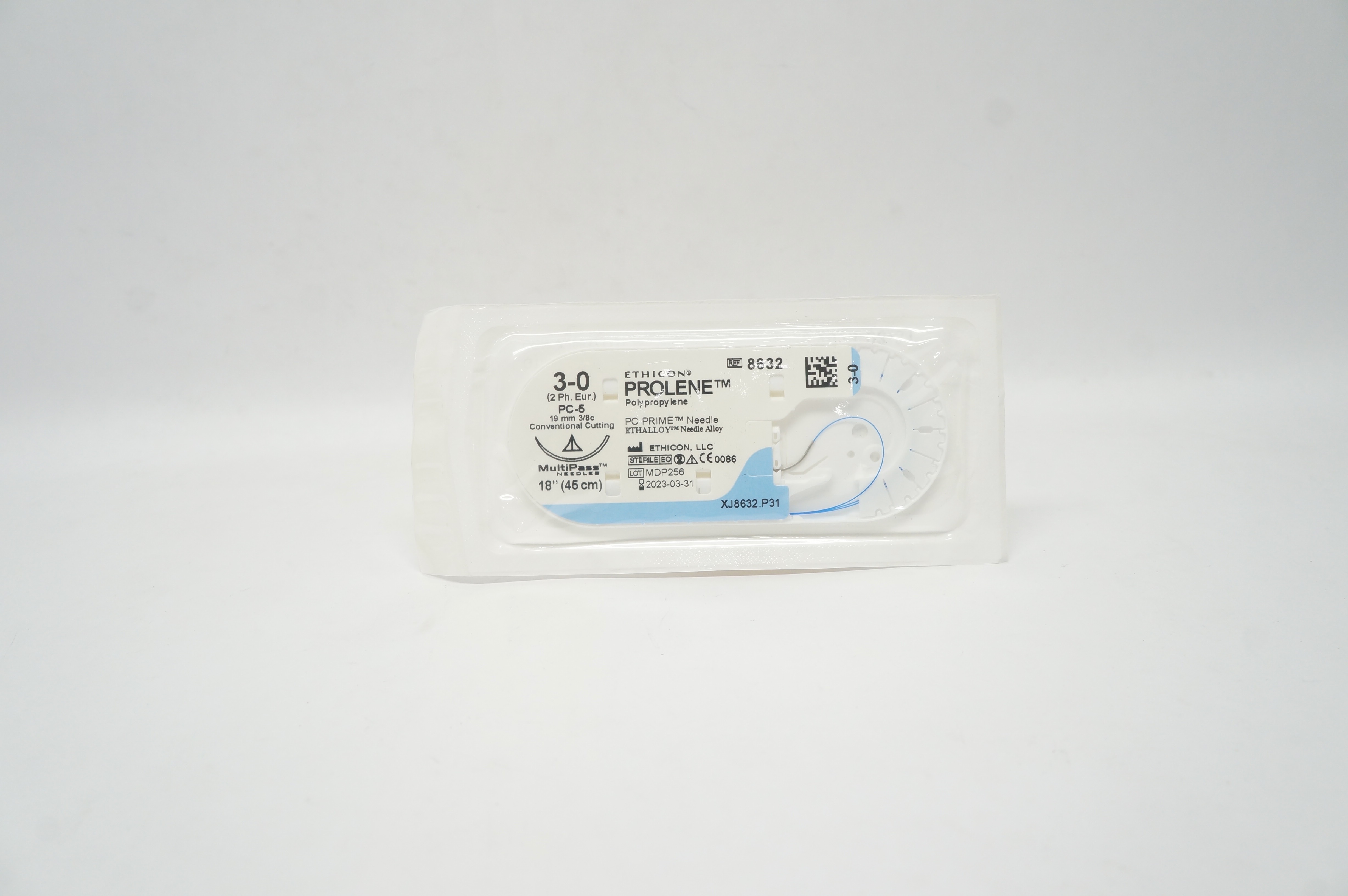 Ethicon 8632 3-0 PROLENE PC-5 19mm 3/8c Convertional Cutting, 18inch