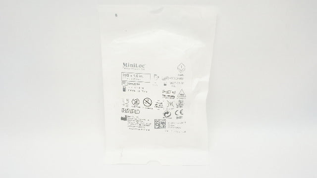 Bard 0682010 MiniLoc Safety Infusion Set 20G x 1.0 inch Priming Volume 0.4mL (x)