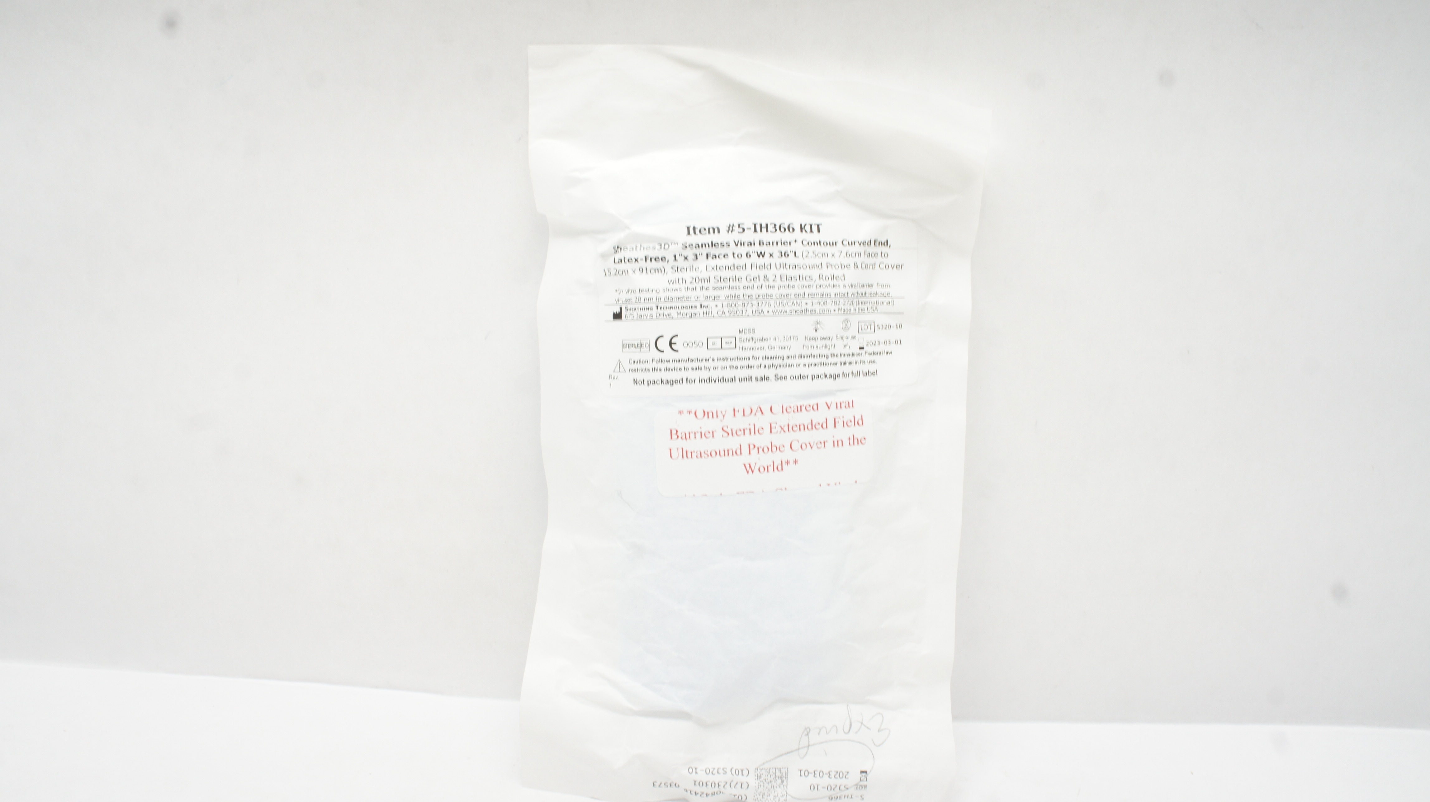 Sheathing Technologies 5-IH366KIT Seamless Viral Barrier 1 x 3inch (x)