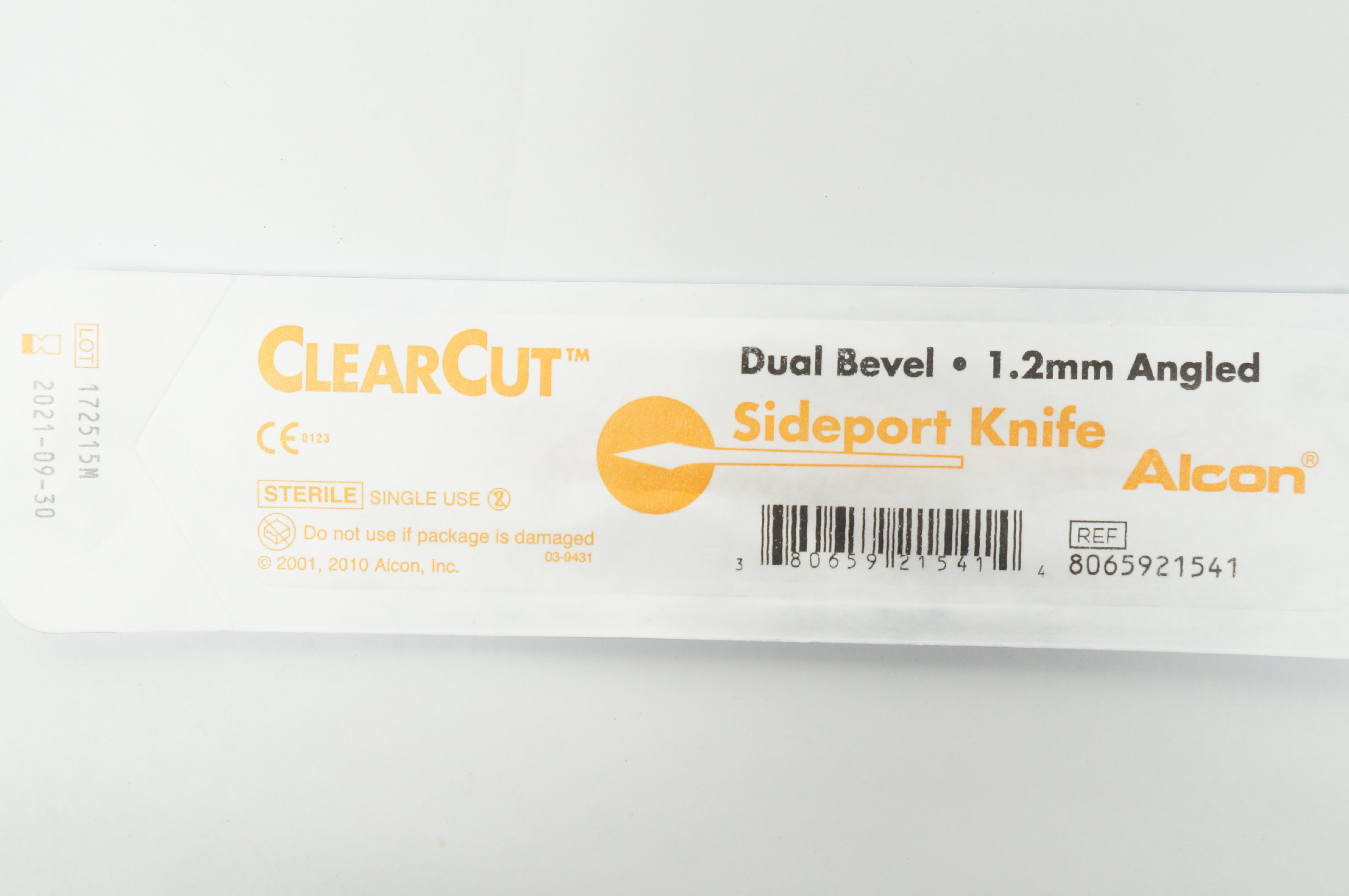 Alcon 8065921541 ClearCut Dual Bevel SidePort Knife 1.2mm Angled (x)