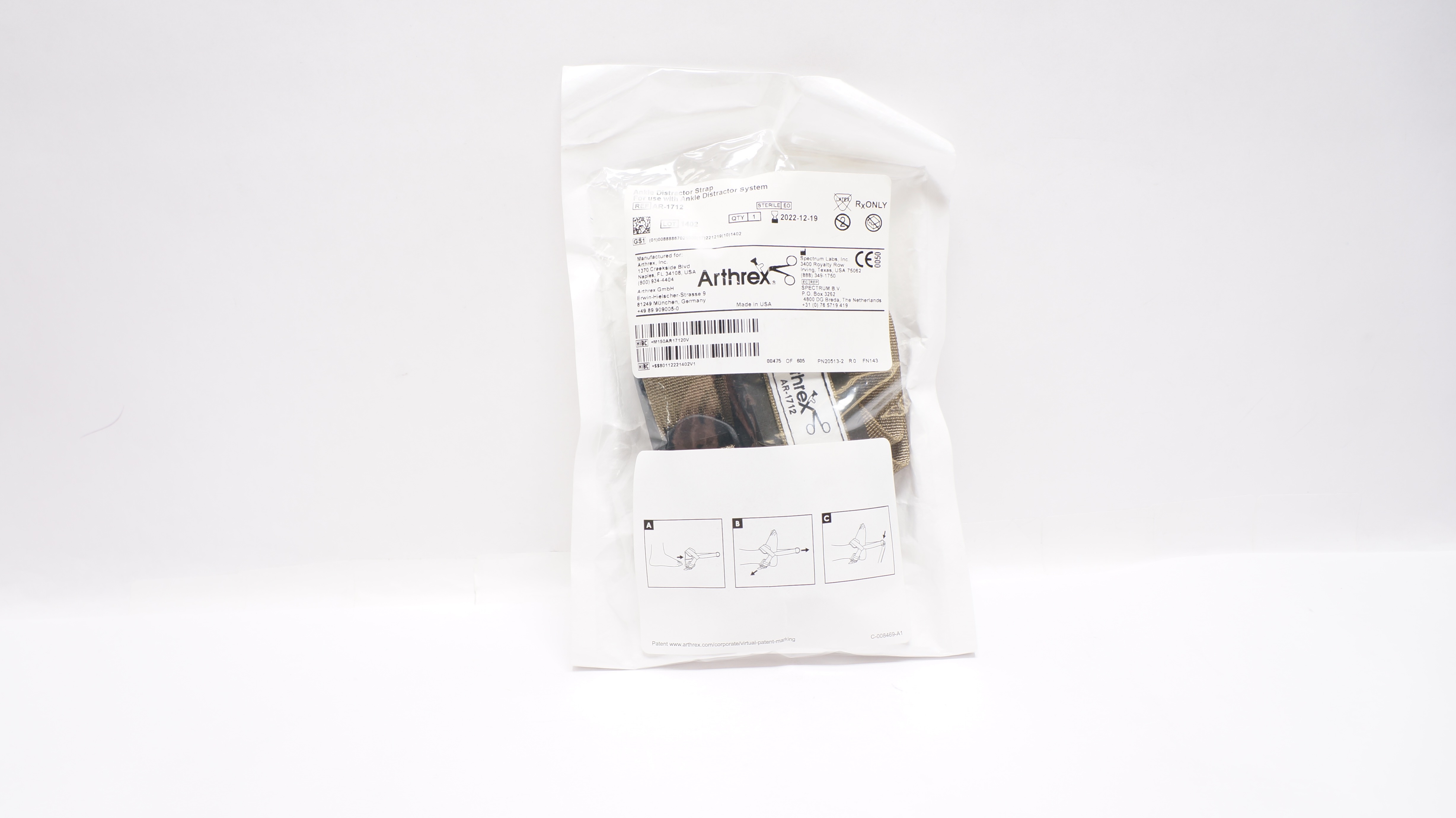 Arthrex AR-1712 Ankle Arthroscopy Distractor Strap (x)