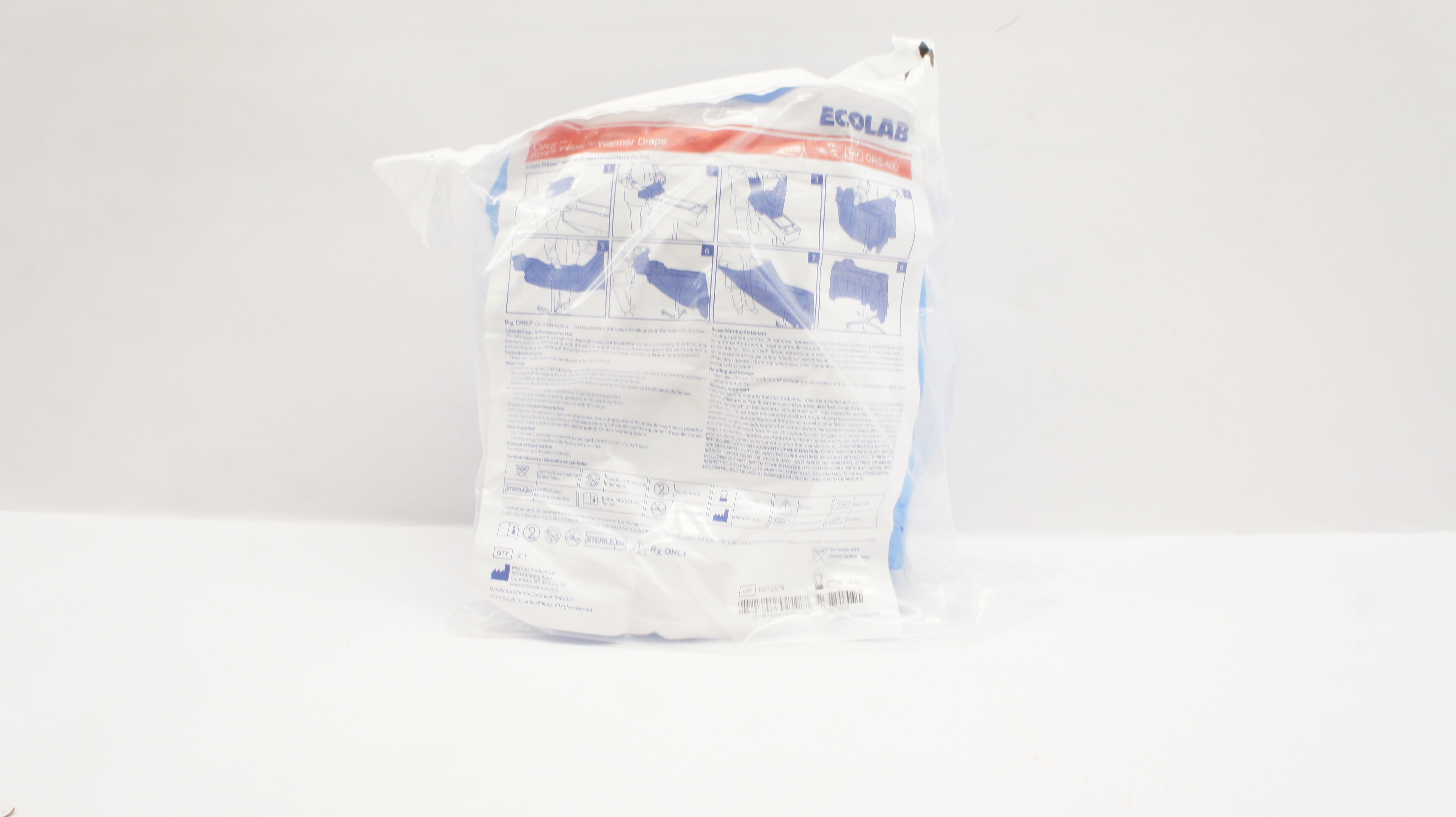 Microtek ORS-400 Ecolab ORS Scope Pillow Warmer Drape