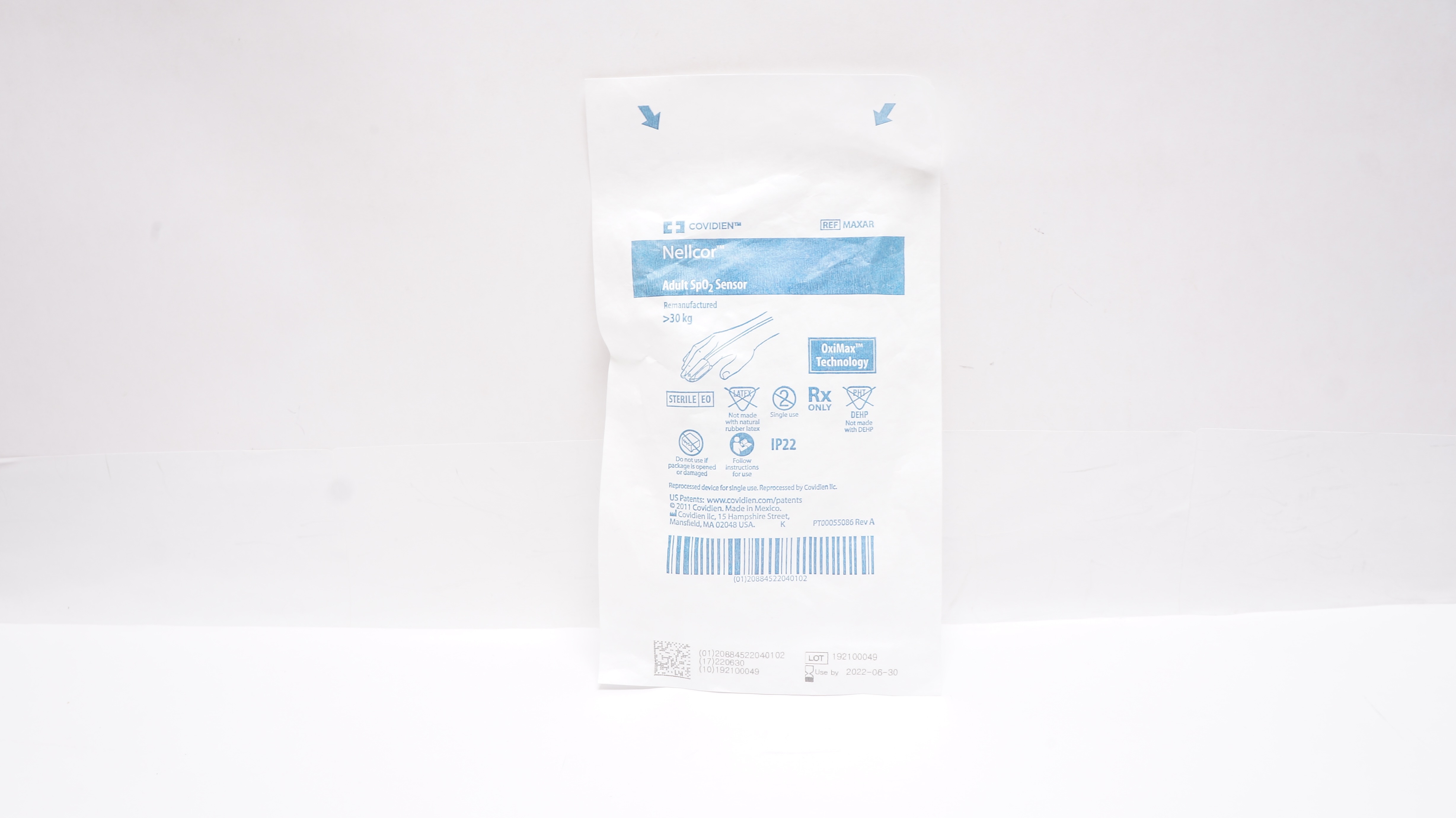 Covidien MAXAR Nellcor, Adult SpO2 Sensor > 30kg (x)